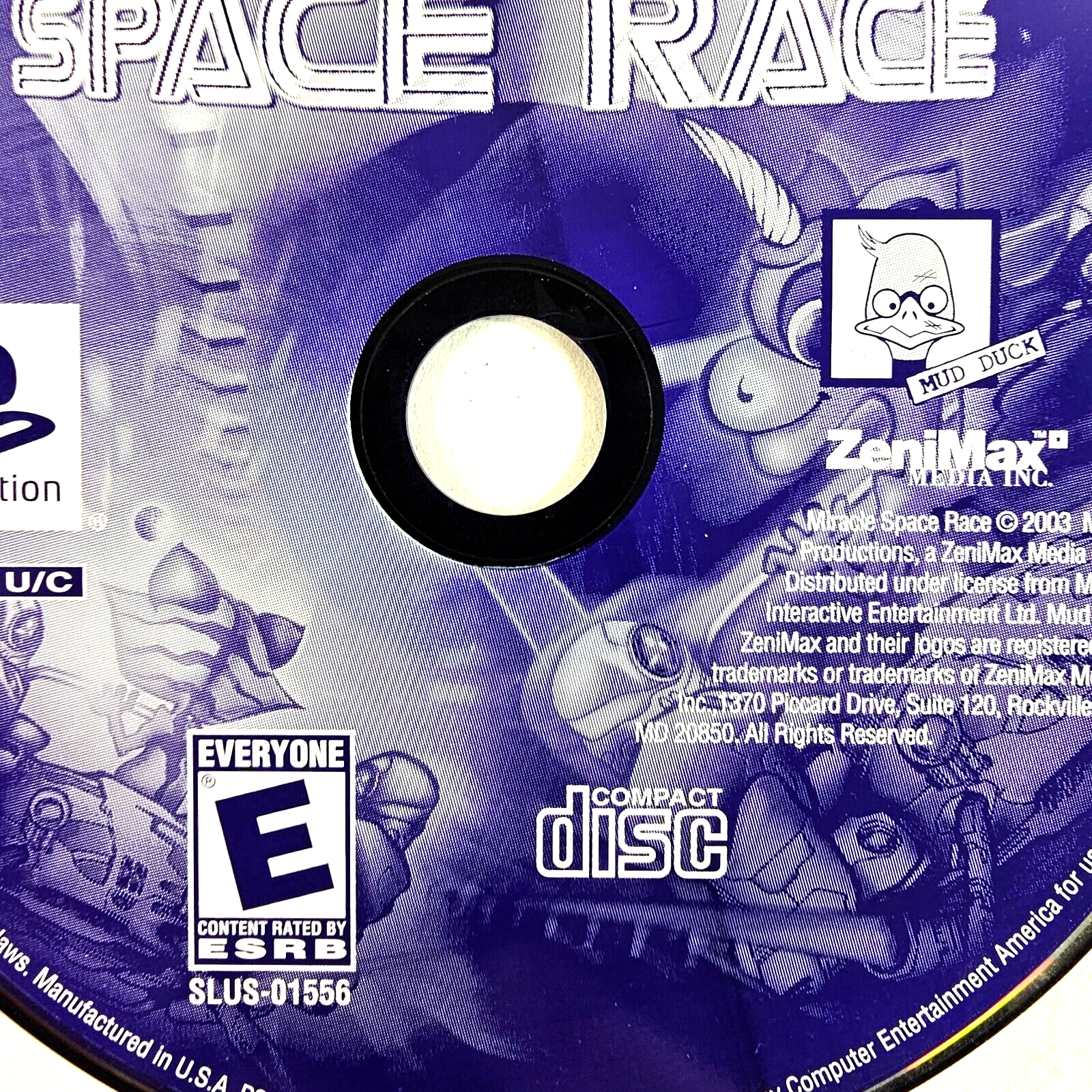 Miracle Space Race (Sony PlayStation 1, 2003) Game Disc - Tested and Working