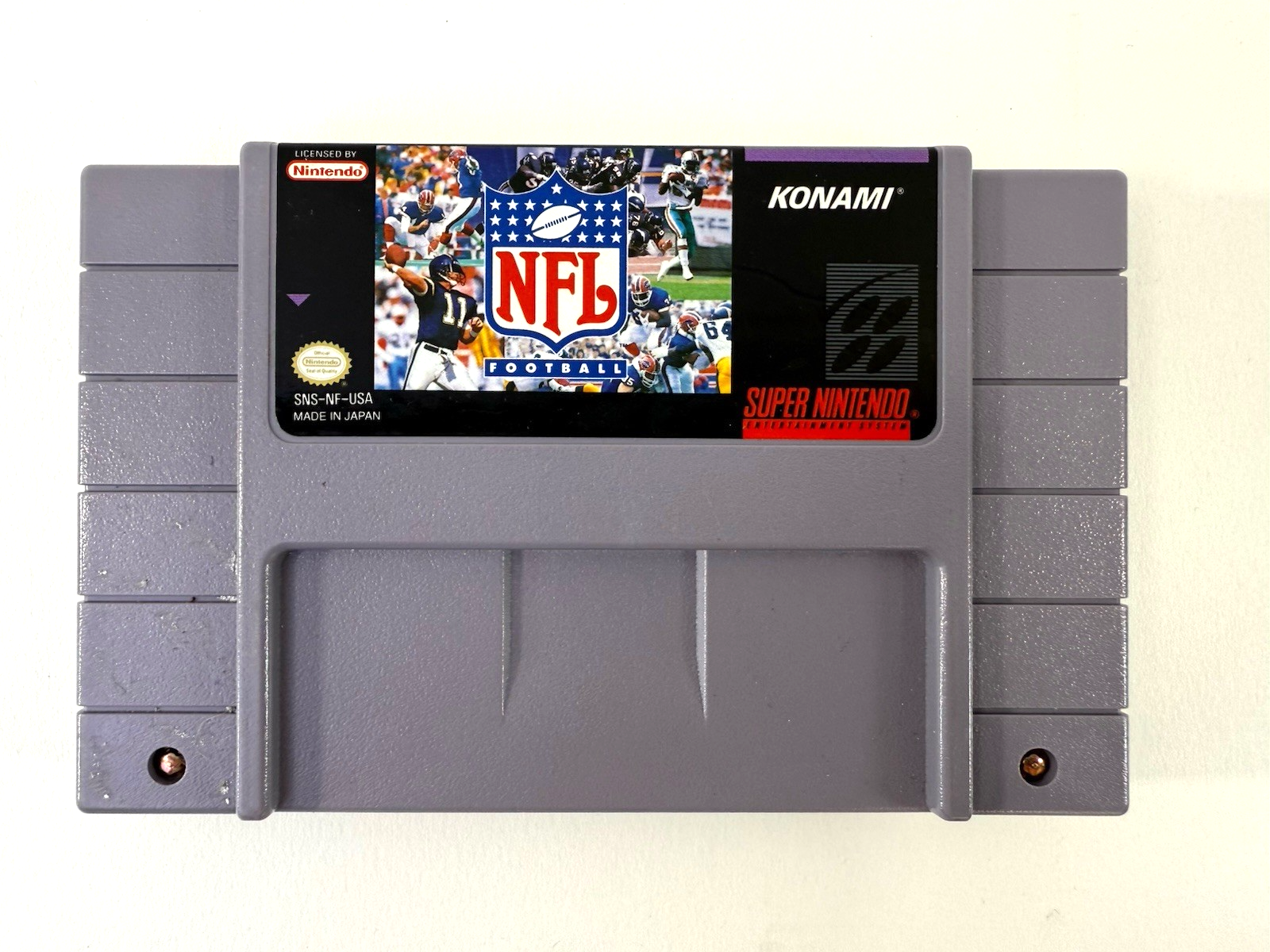 NFL Football (Super Nintendo Entertainment System, 1993) Game Cartridge - Tested