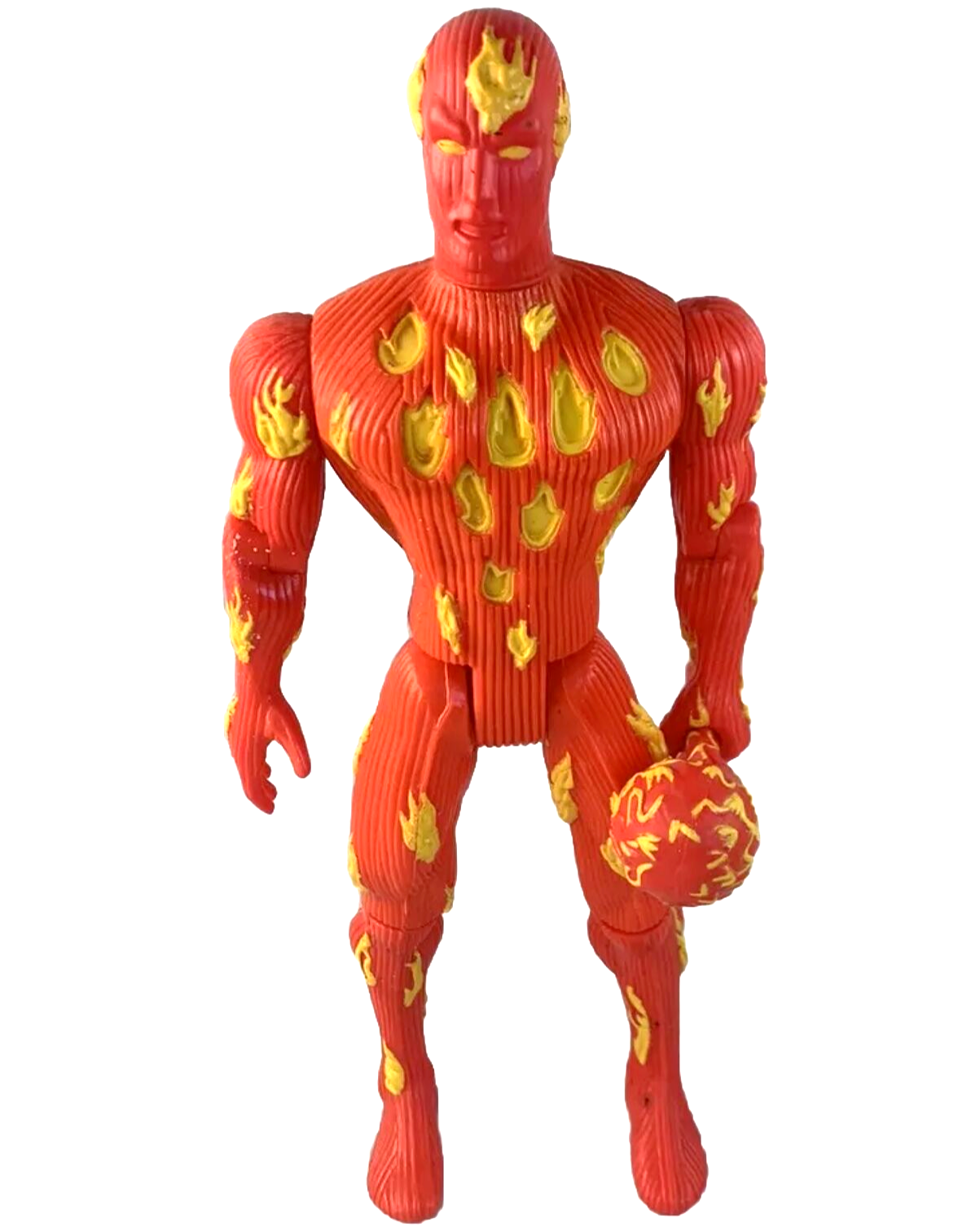 ToyBiz 1994 Marvel Deluxe 10” Action Figure Fantastic Four Human Torch + Torch