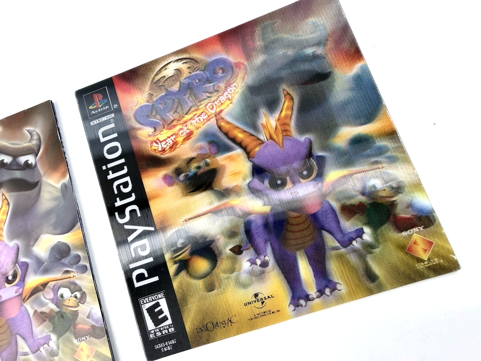Spyro: Year of the Dragon (PlayStation, 2000) Game Case Manual Limited 3D Insert