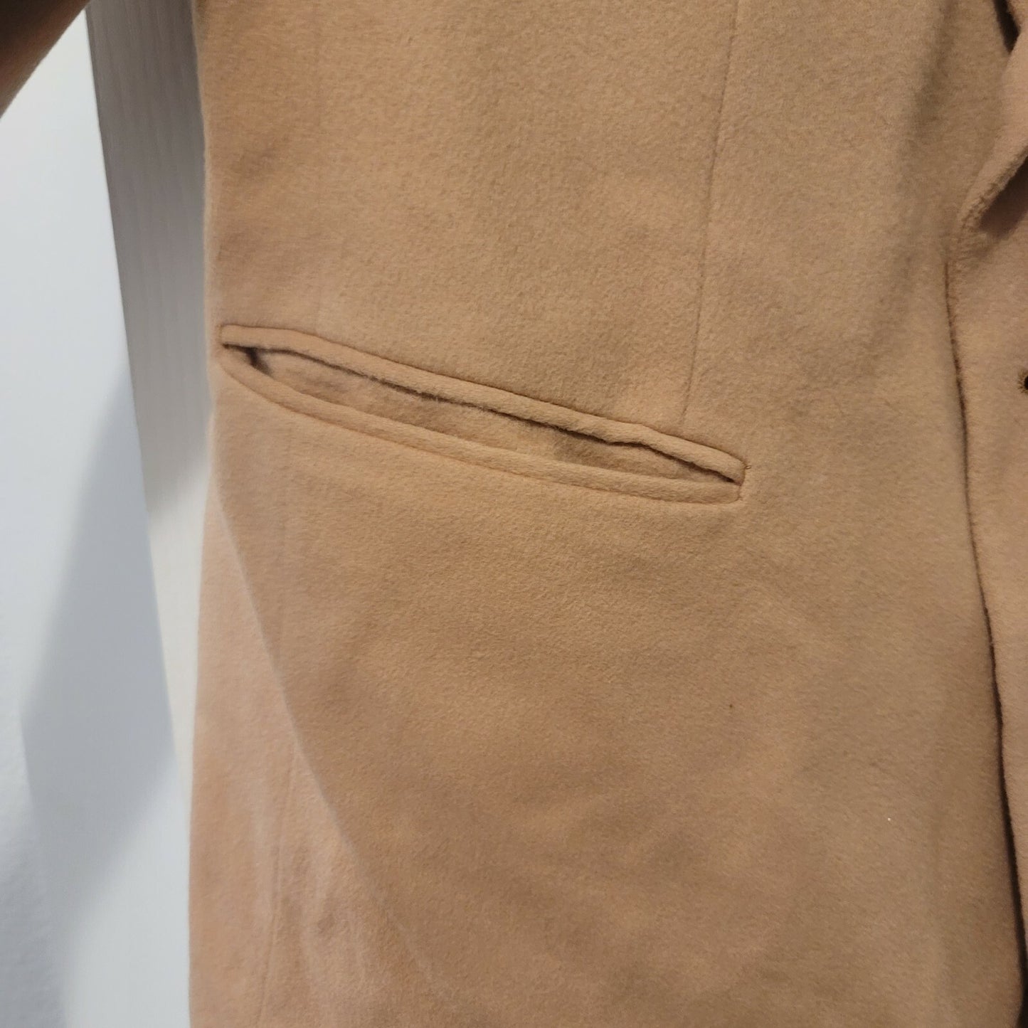 Ron Chereskin Tan Cashmere Blend Jacket Sports Coat Made In Hungary