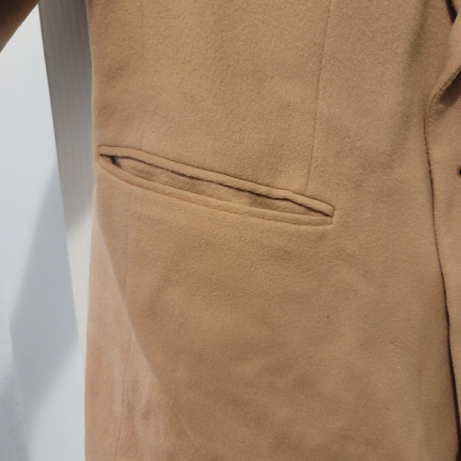 Ron Chereskin Tan Cashmere Blend Jacket Sports Coat Made In Hungary