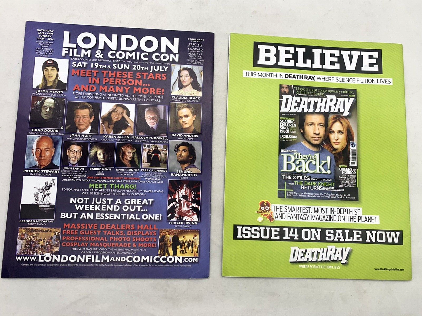 2000 AD Program Back Issues #1580- 1596 - 17 Books - Apr 08- Jul 08 Judge Dredd