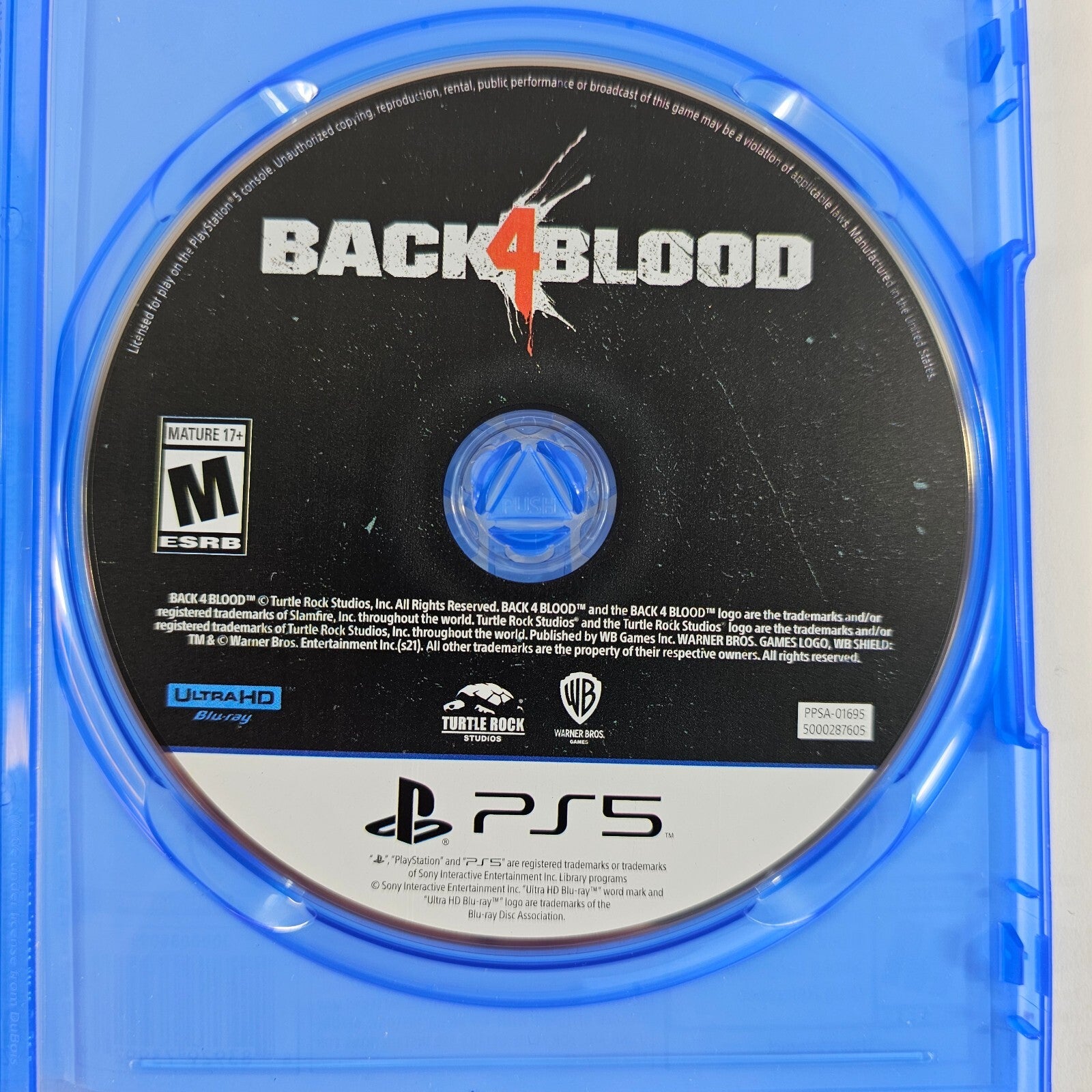 Back 4 Blood (Sony PlayStation 5, 2021) Game Case Insert - Tested