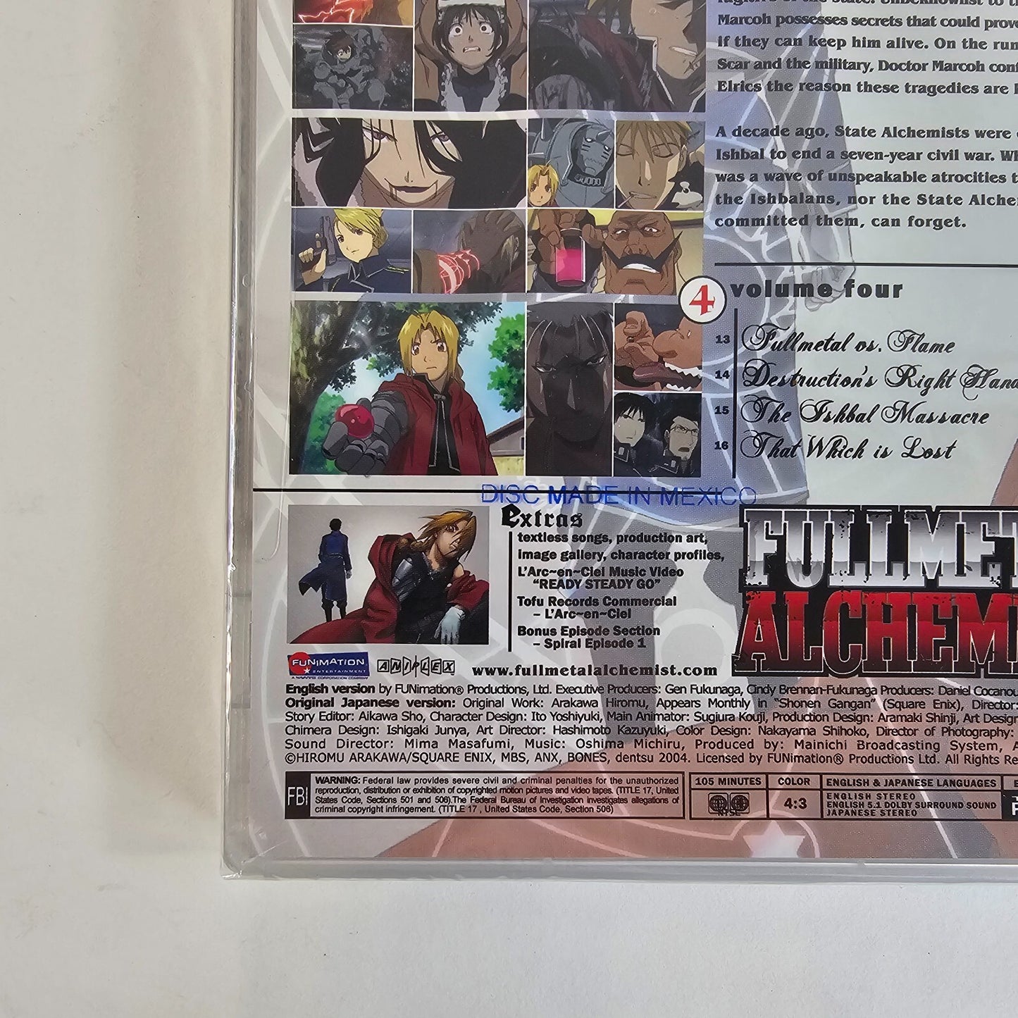 Fullmetal Alchemist - Vol. 4: The Fall of Ishbal (DVD, 2007, Viridian) NEW