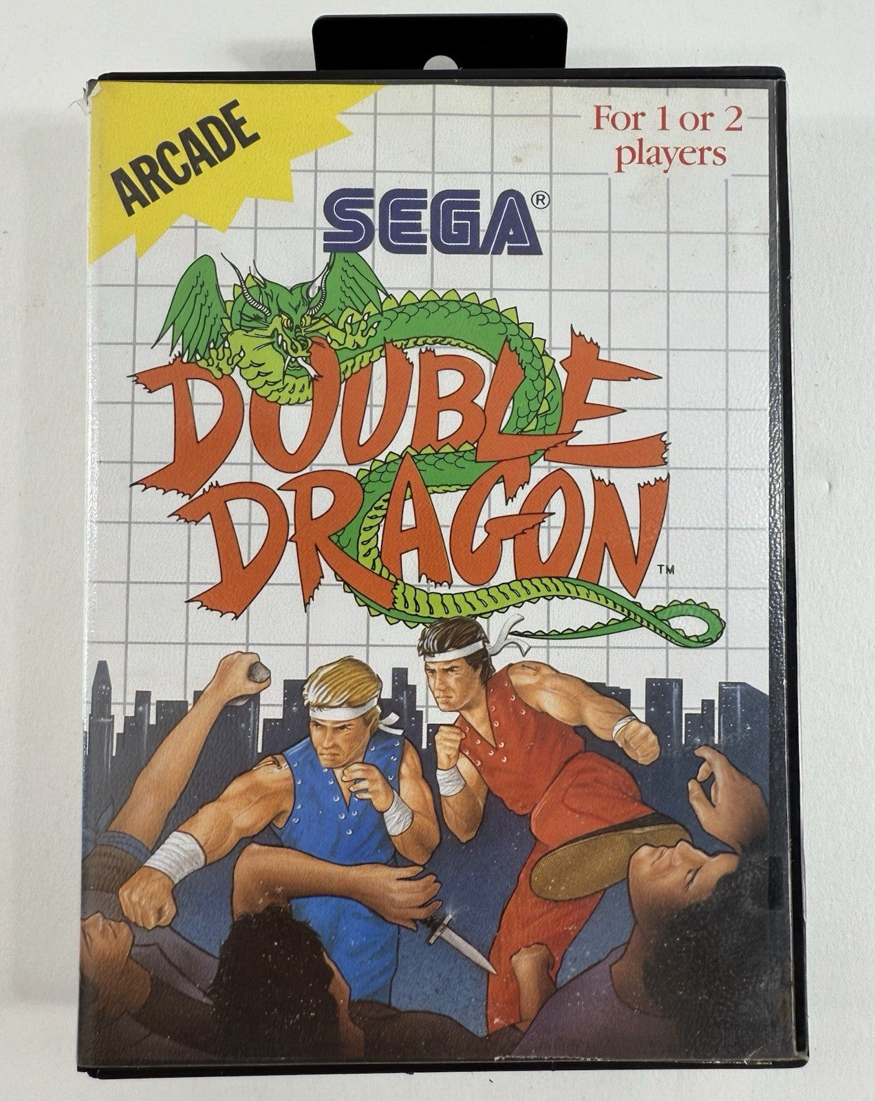 Double Dragon (Sega Master System, 1988) Game Case Manual - Tested and Working