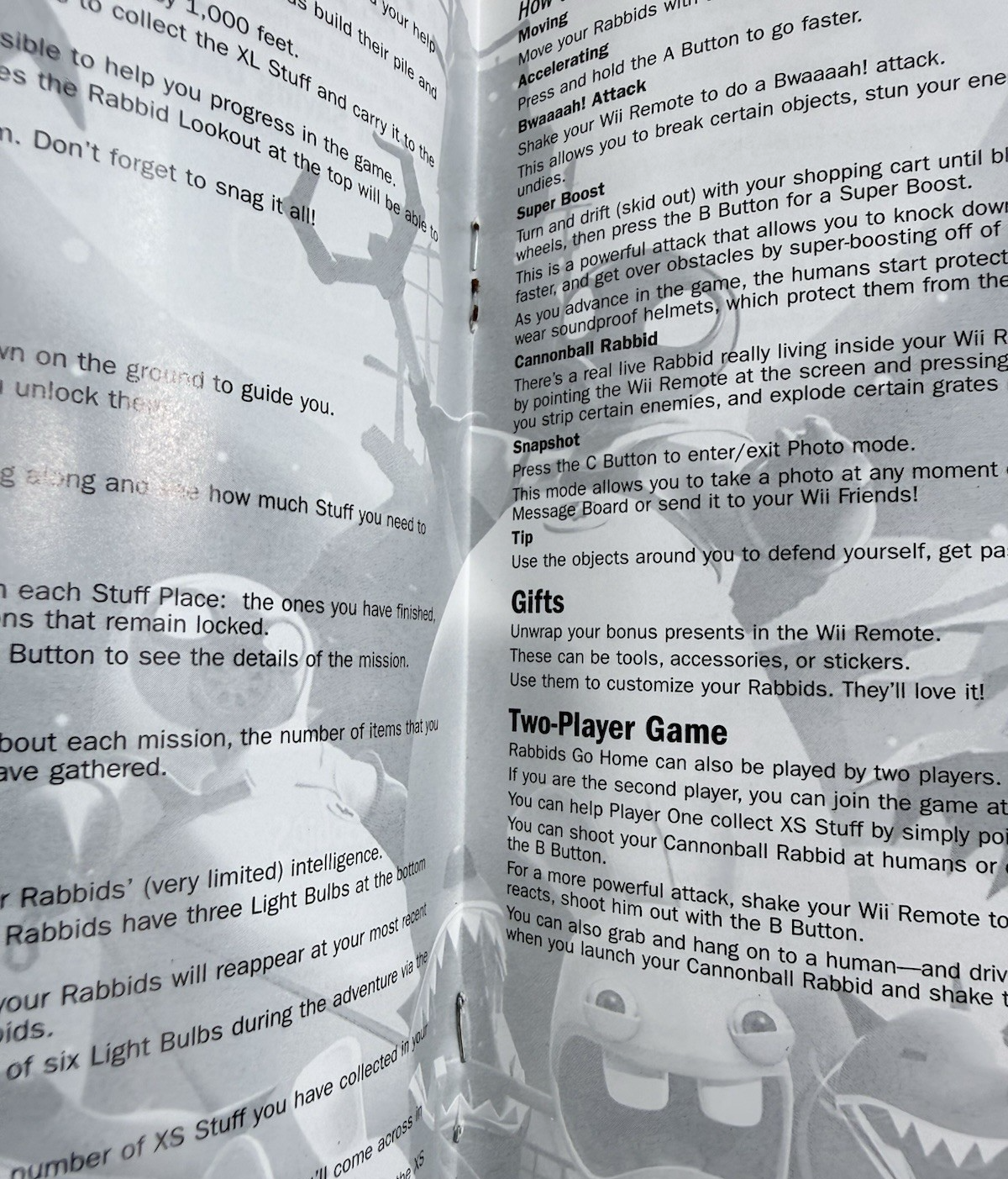 Rabbids Go Home (Nintendo Wii, 2009) Game, Case, Manual, and Insert - Tested