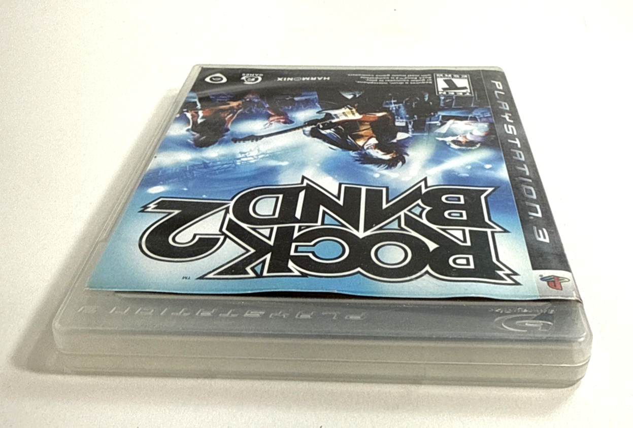 Rock Band 2 (Sony PlayStation 3, 2008) Game Case Manual - Tested and Working
