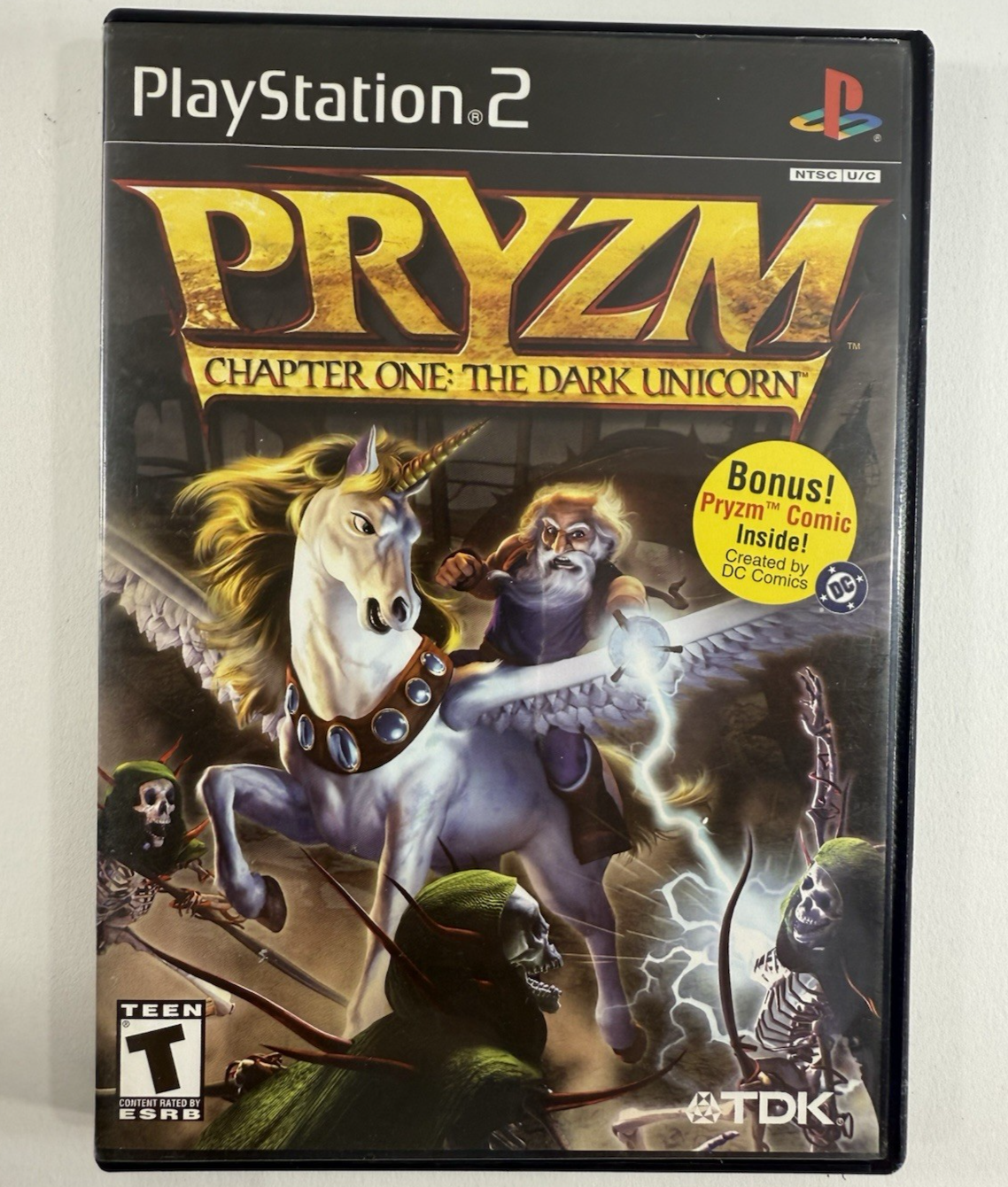 PRYZM Chapter One: The Dark Unicorn (Sony PlayStation 2, 2002) Game Case Manual