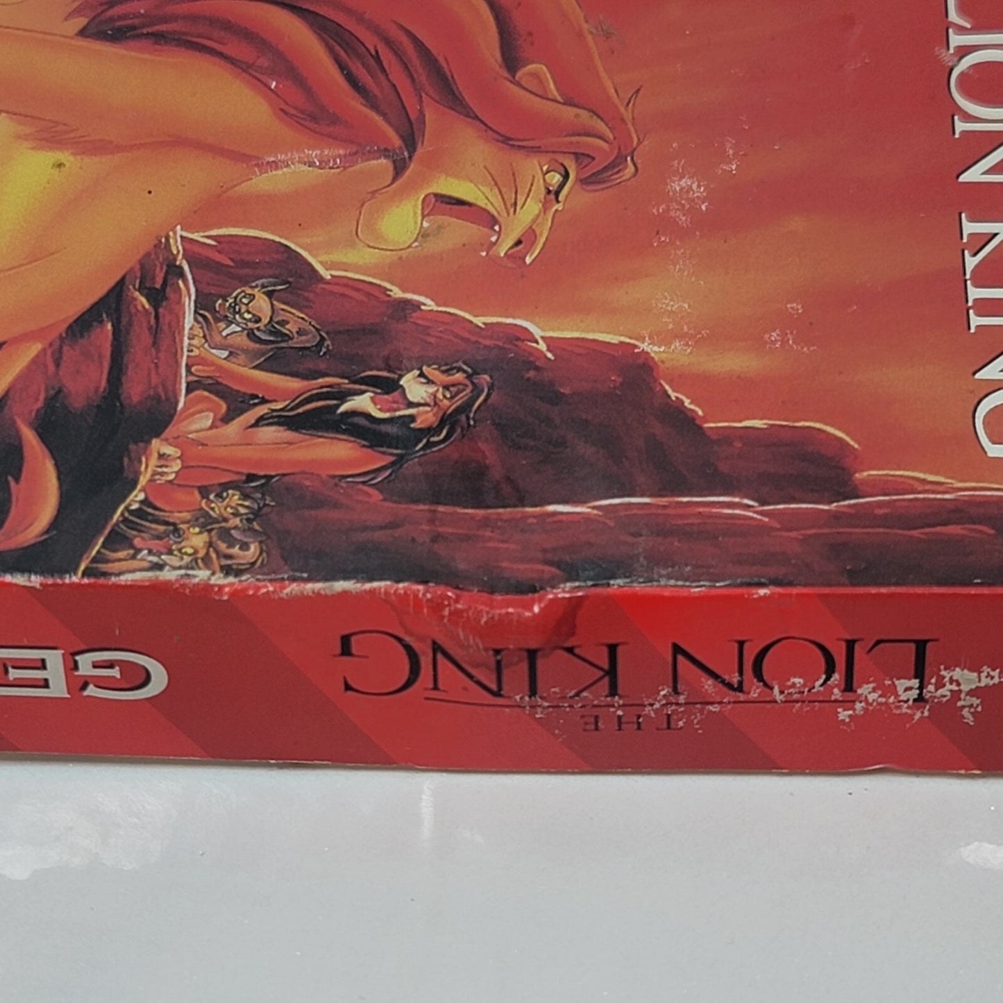 The Lion King (Sega Genesis, 1994) Game Box Manual Insert - Tested and Working
