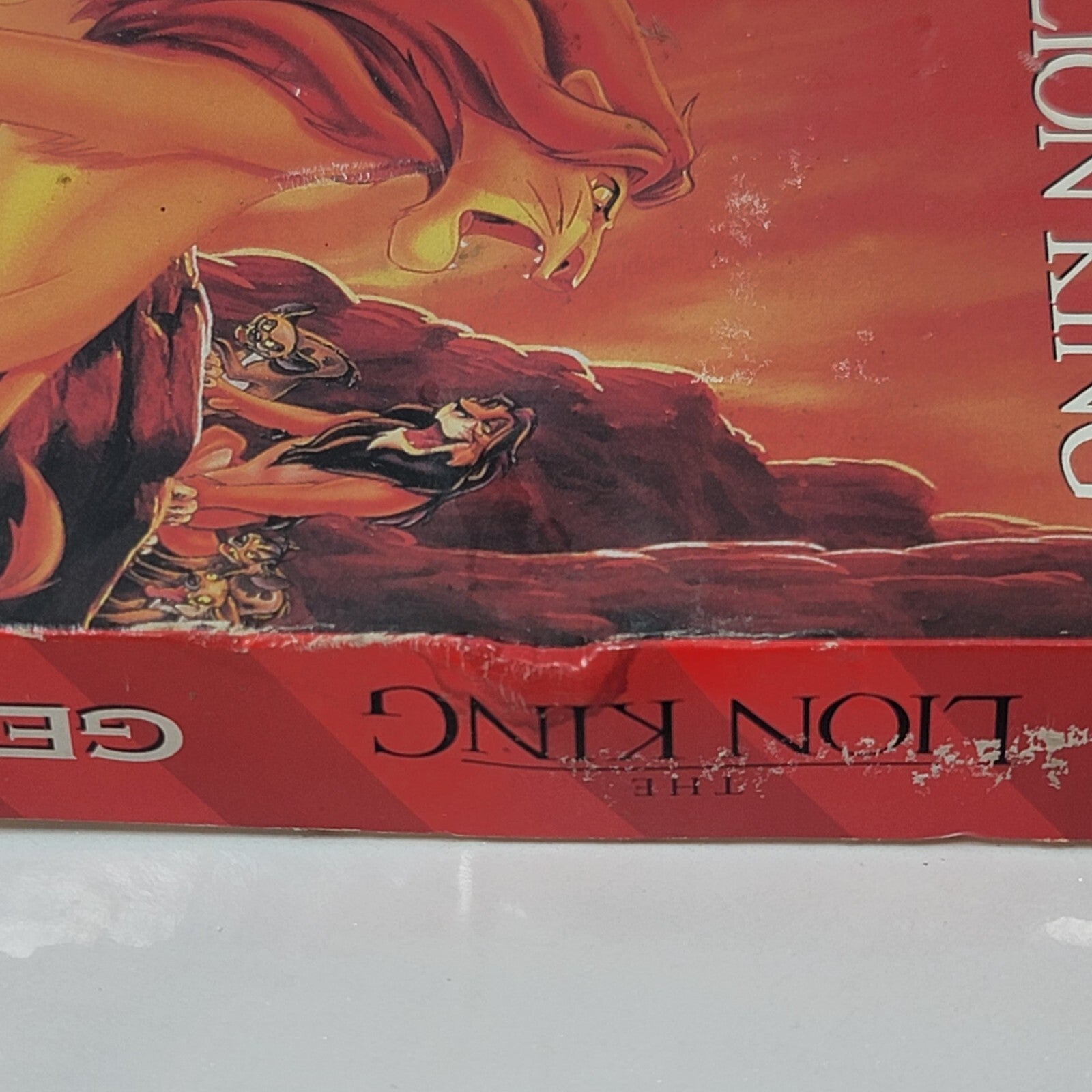The Lion King (Sega Genesis, 1994) Game Box Manual Insert - Tested and Working