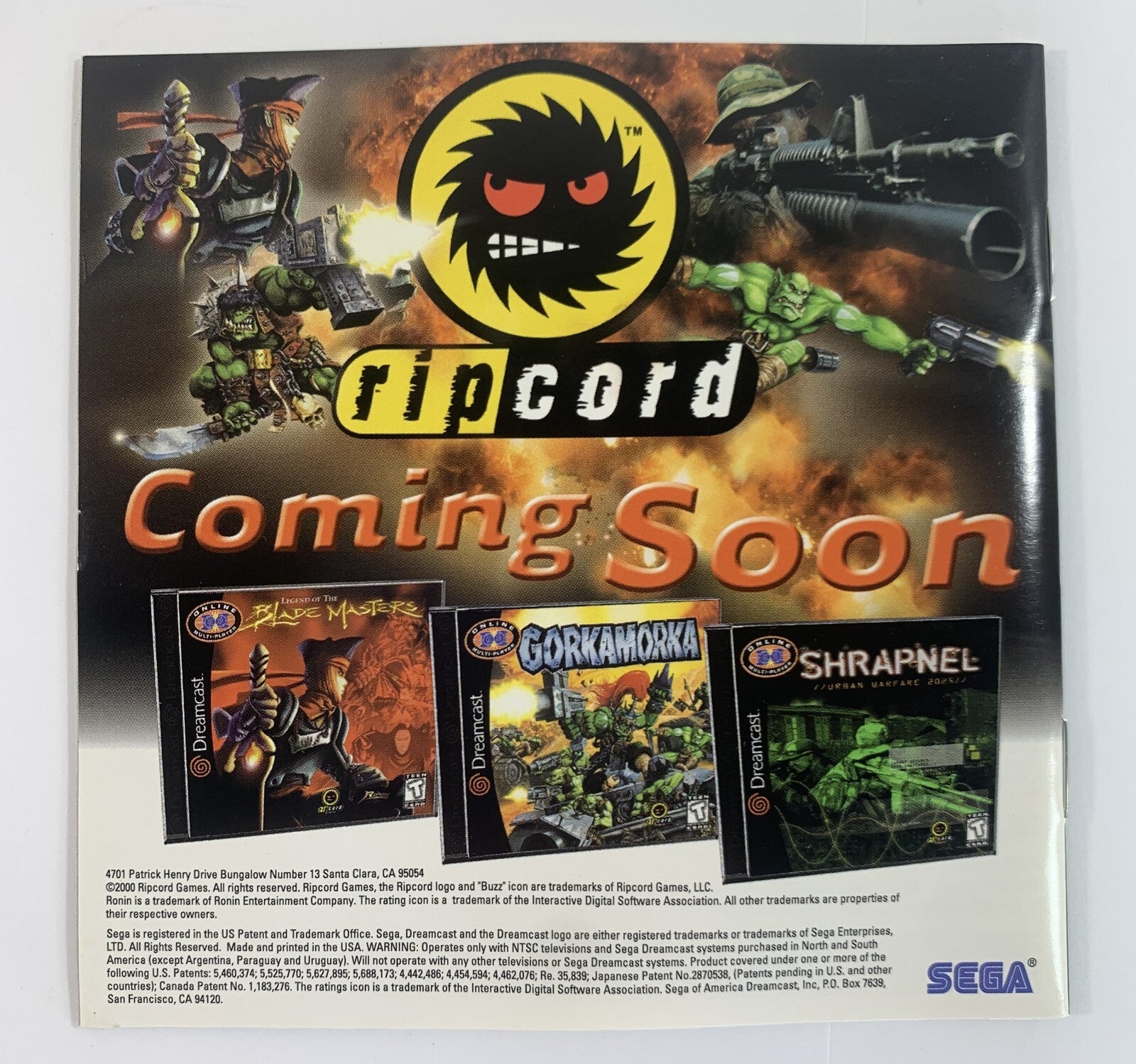 Spec Ops II: Omega Squad (Sega Dreamcast, 2000) Game Case Manual - Tested