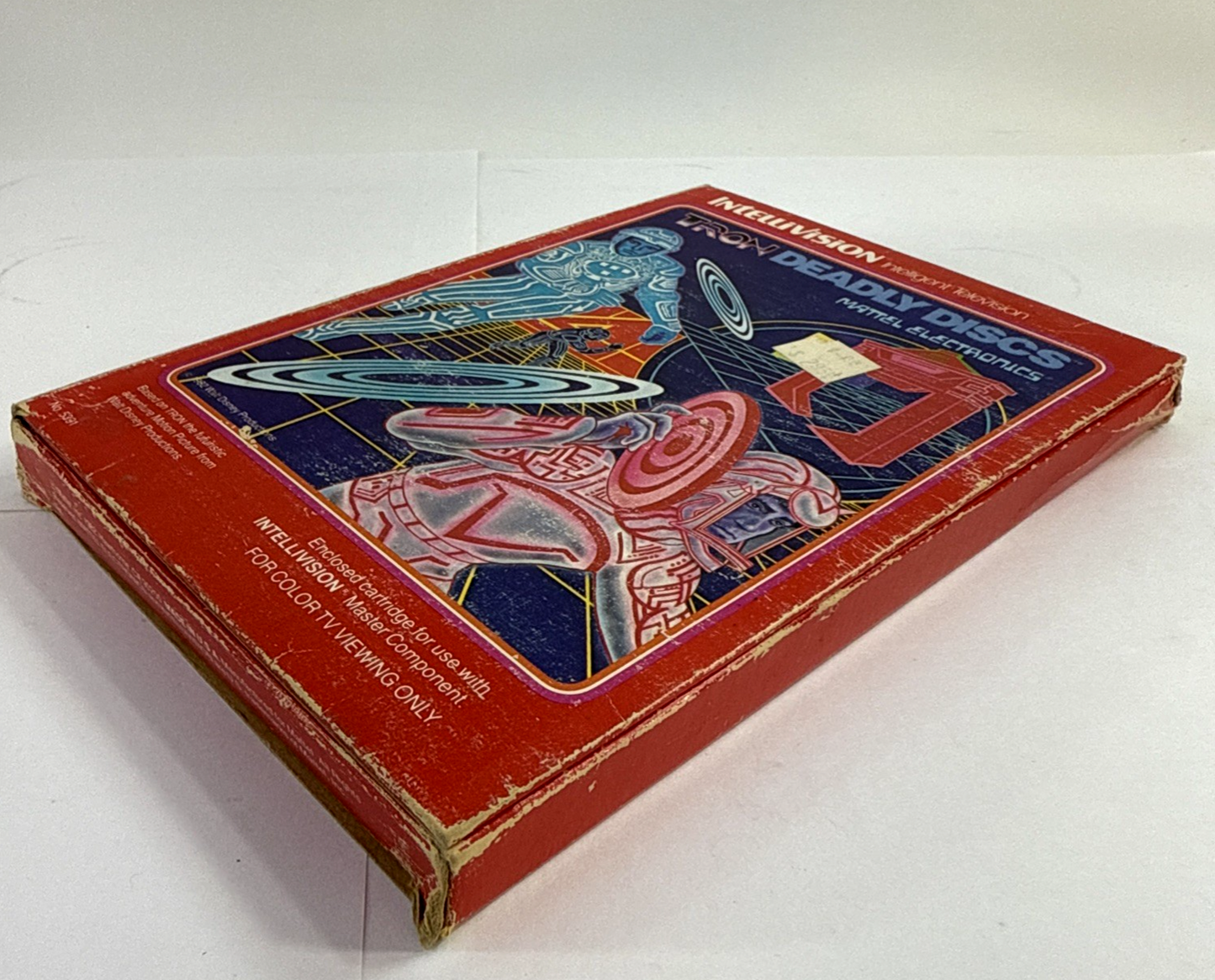 Tron Deadly Discs (Intellivision, 1982) Game Box Manual Overlay - Tested