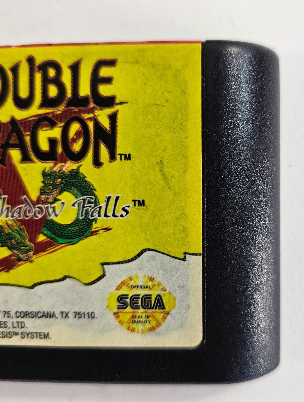 Double Dragon V: The Shadow Falls (Sega Genesis, 1994) Game and Case - Tested