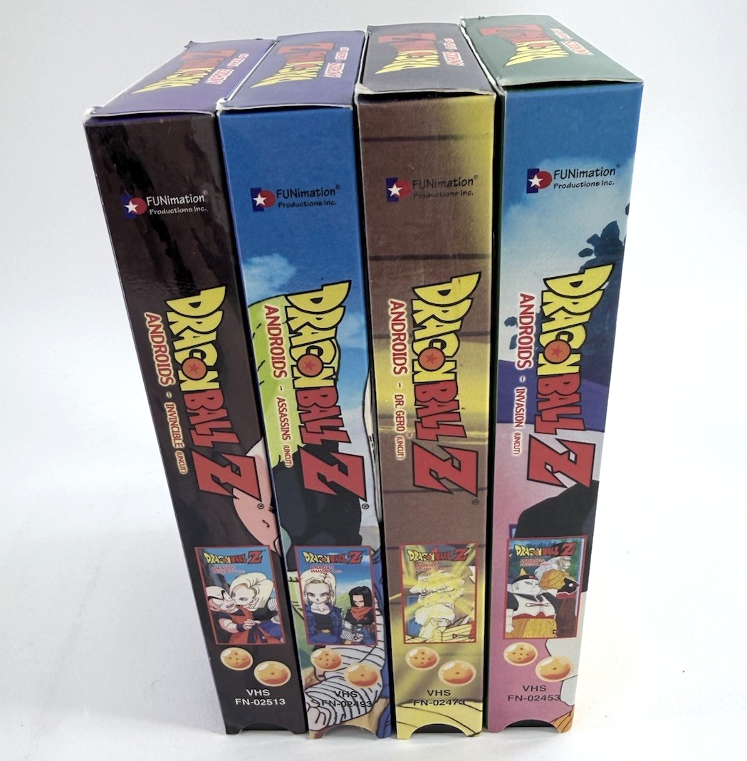 Dragon Ball Z Uncut Android Saga (VHS Set, English Dubbed) - Tested And Working