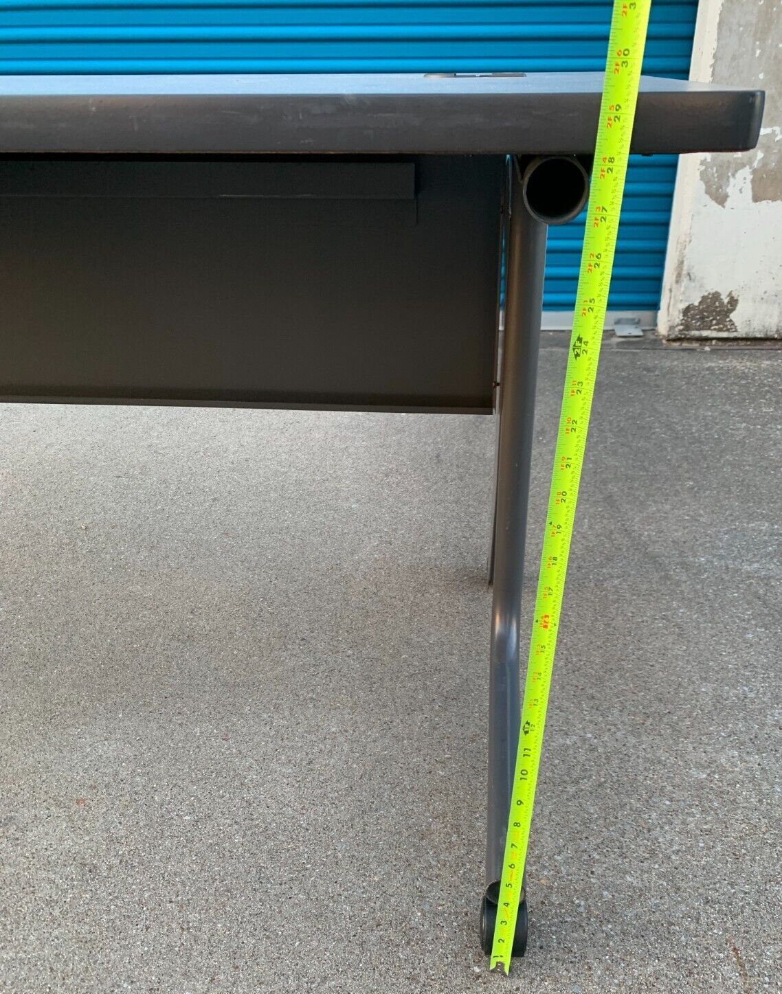 72"x30" Training Room Workstation Table with Lockable Wheels