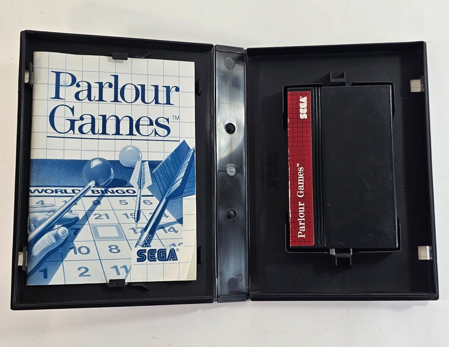 Parlour Games (Sega Master System, 1988) Game Case Manual - Tested and Working