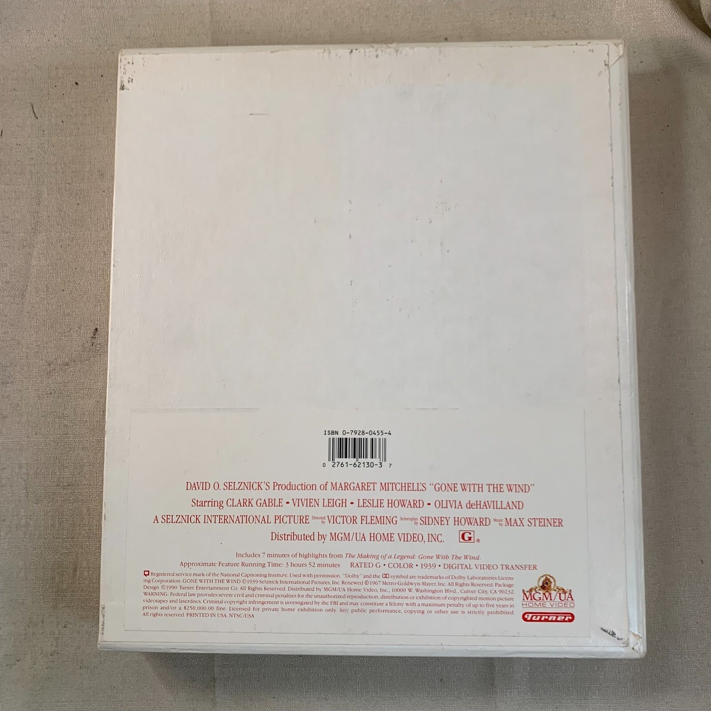 Gone With the Wind (VHS, 1990, 2-Tape Set, Deluxe Edition)