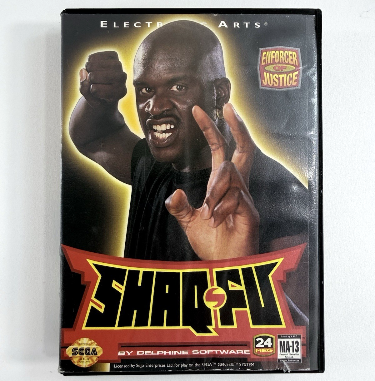 Shaq-Fu (Sega Genesis, 1994) Game, Case, Manual - Tested and Working