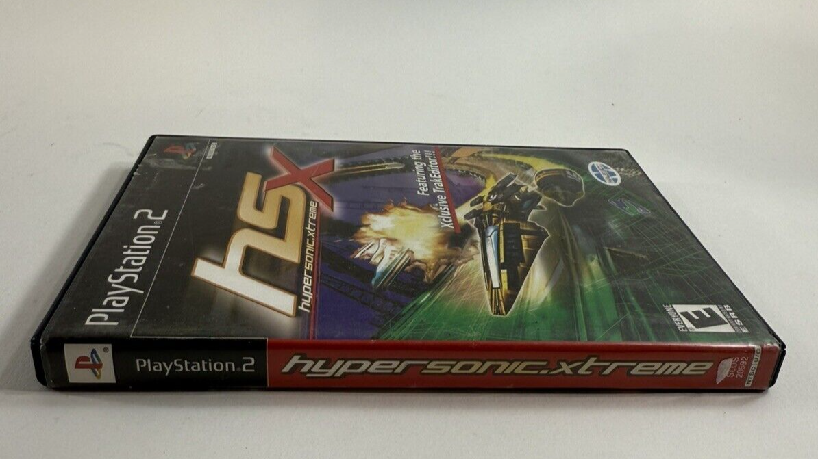 Hypersonic.Xtreme HSX (PlayStation 2, 2003) Game Case Manual - Tested