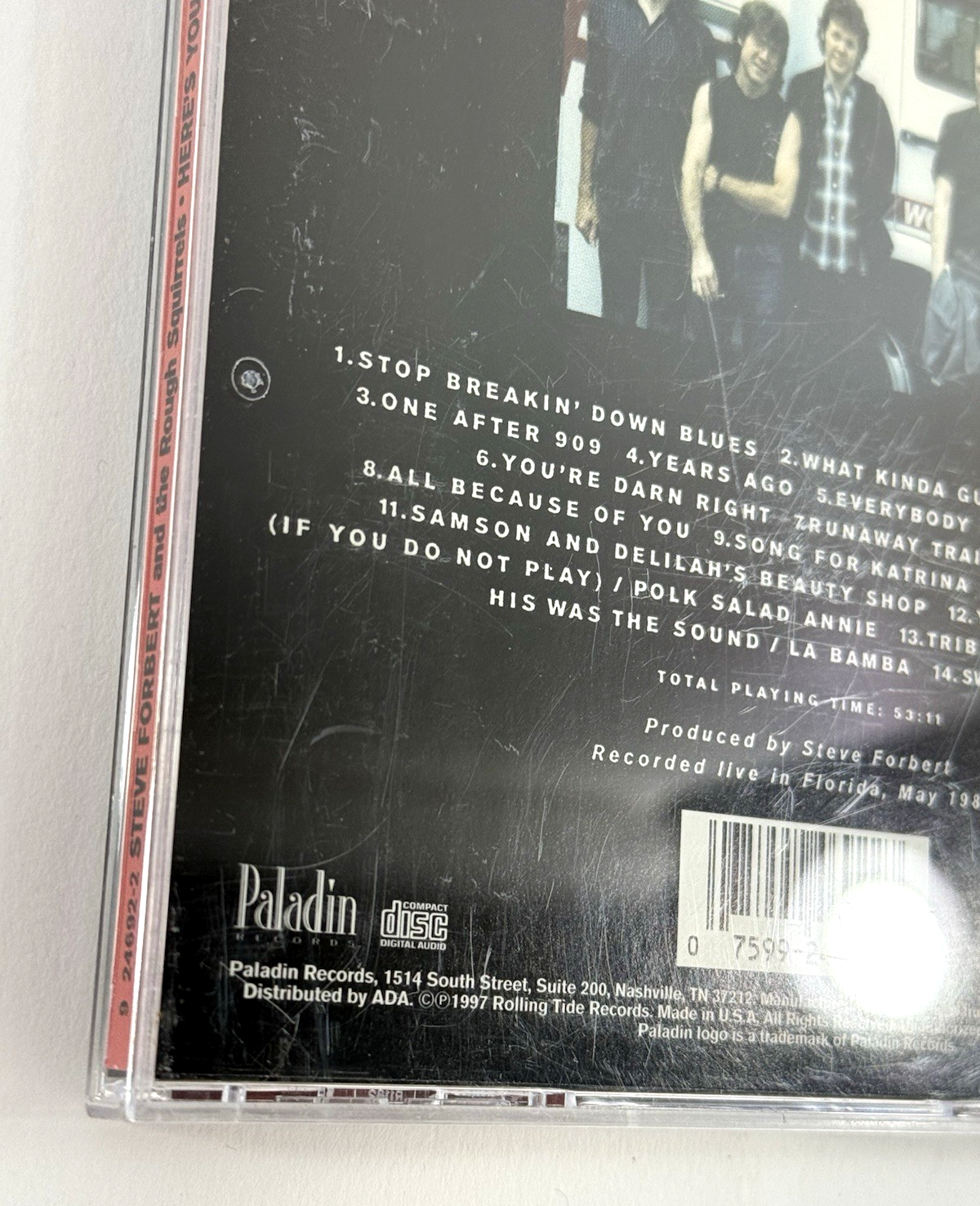 Here’s Your Pizza: Steve Forbert And The Rough Squirrels (CD Promo, 1997)