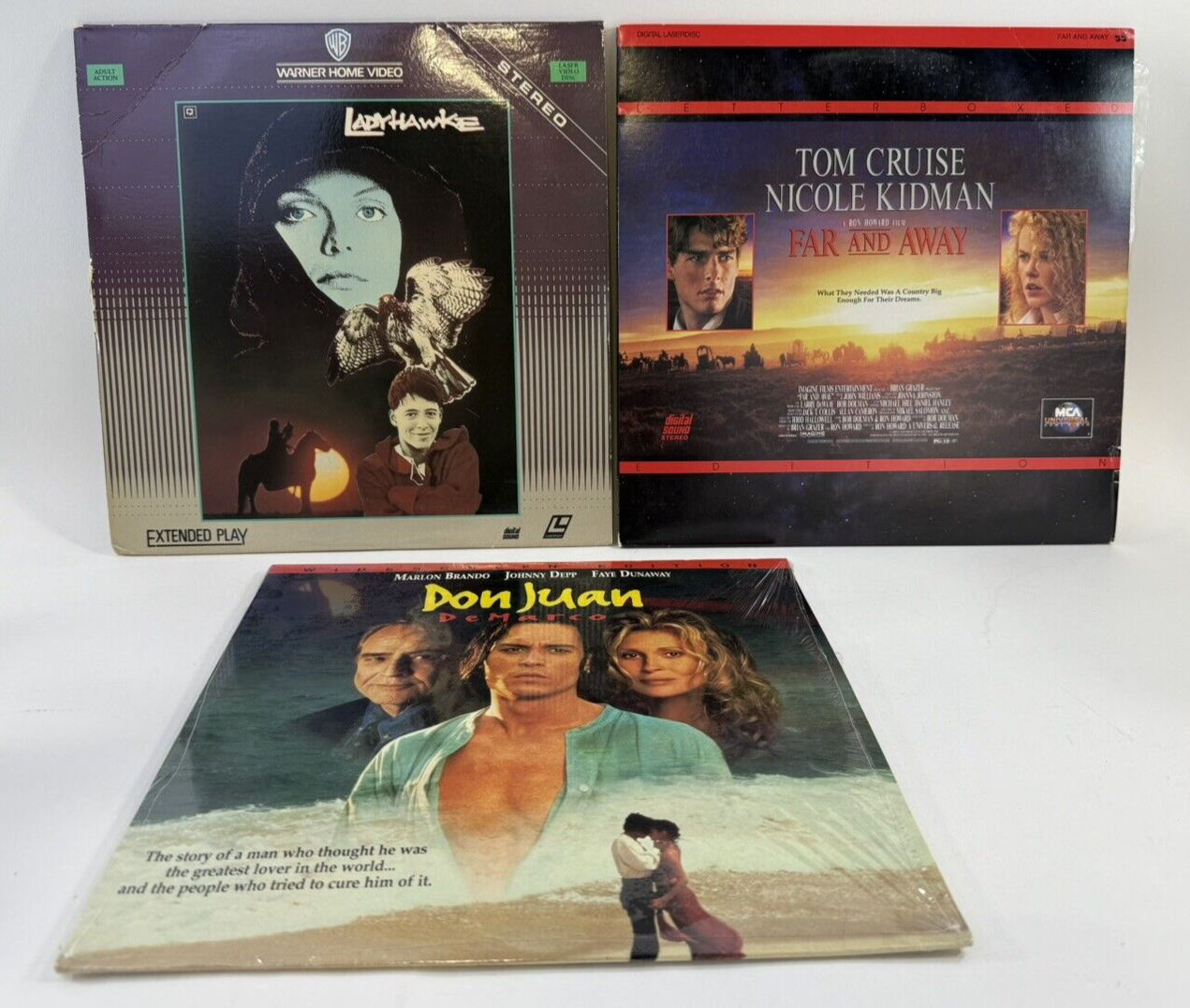 Don Juan de Marco (Laserdisc Bundle) Far And Away, Lady Hawke - Tested
