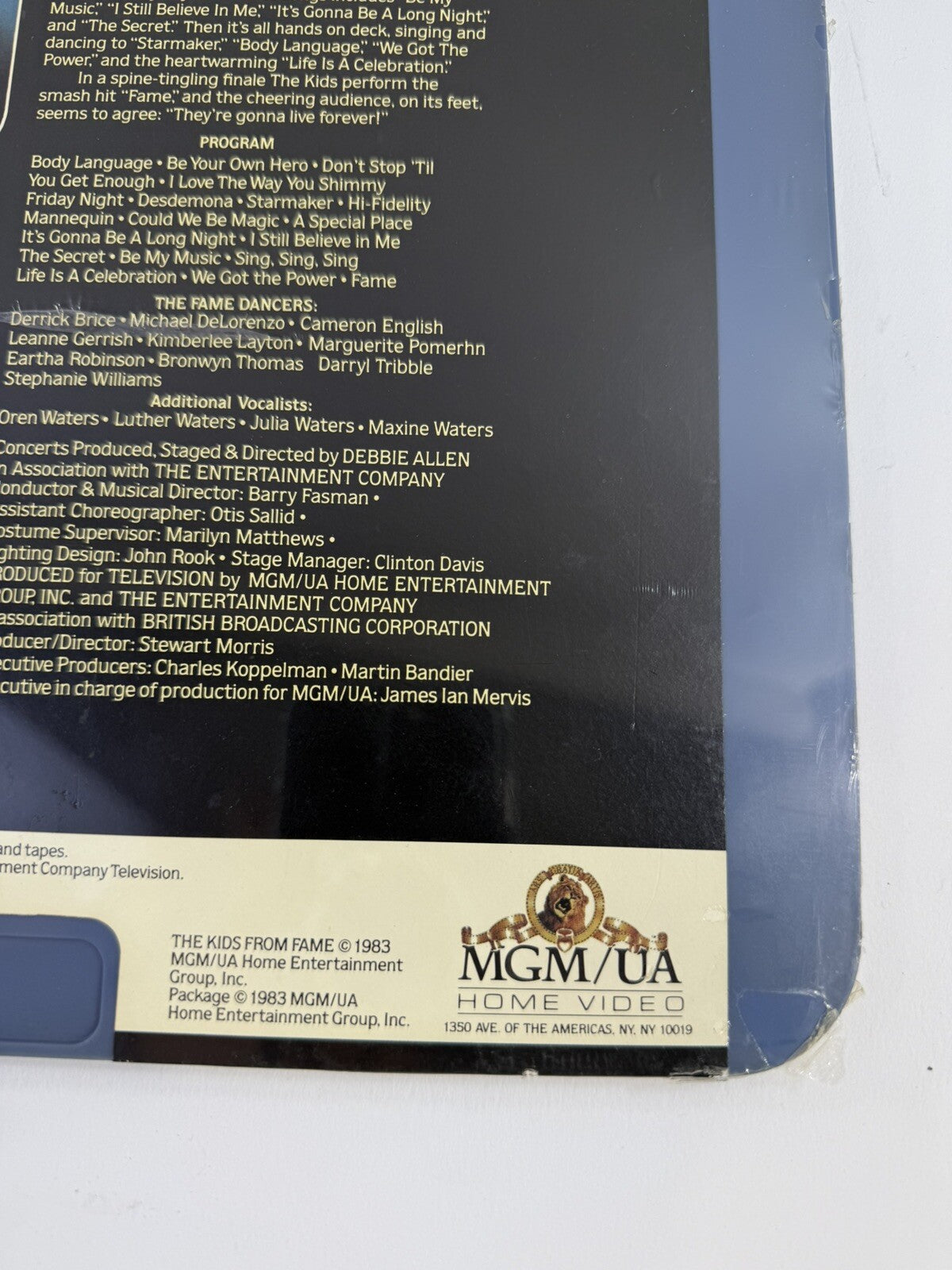 The Kids from FAME Live at Royal Albert Hall (CED Videodisc, 1983) New, Sealed