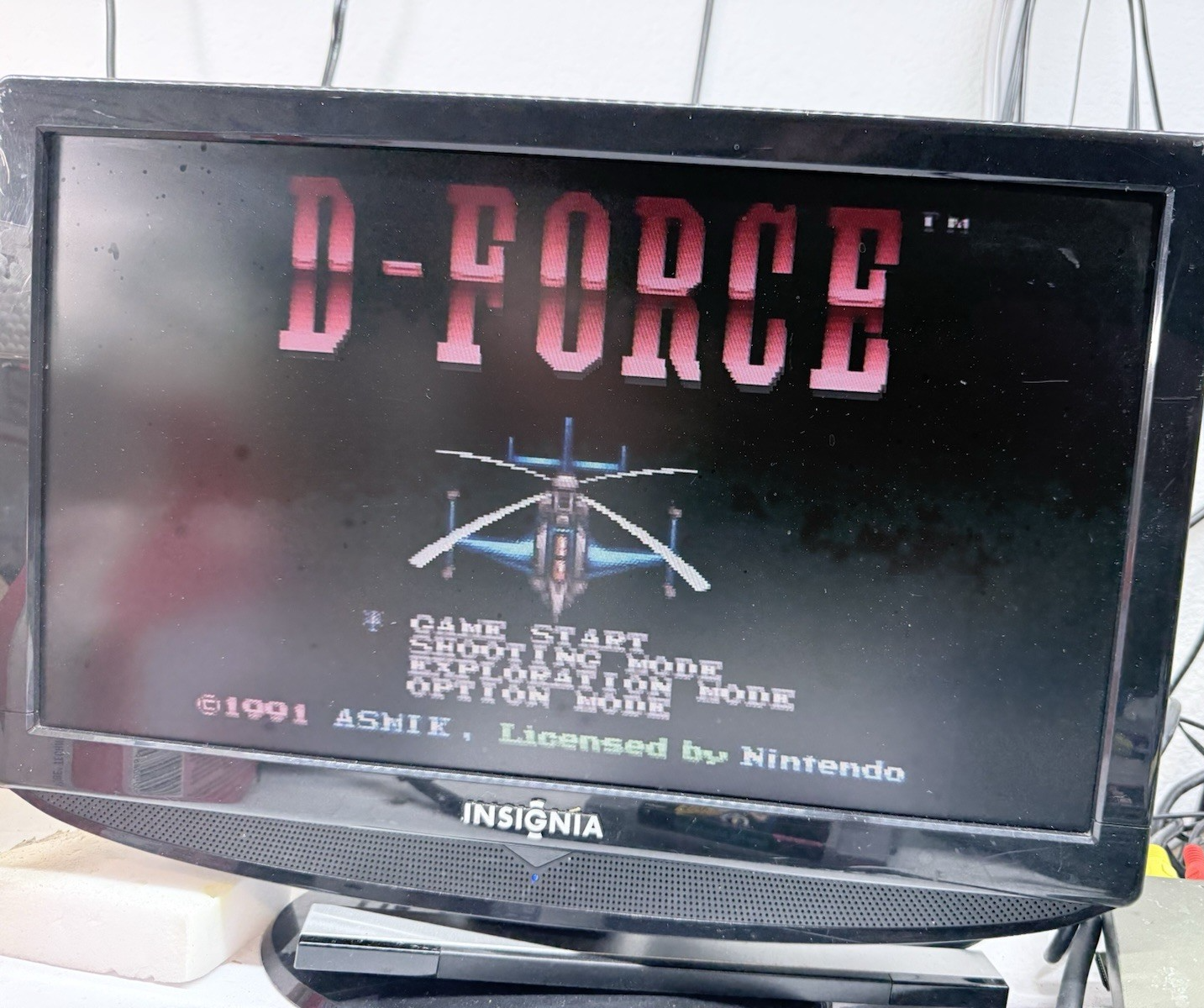D-Force (Super Nintendo, 1991) Game Cartridge - Tested and Working