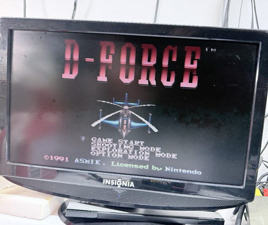 D-Force (Super Nintendo, 1991) Game Cartridge - Tested and Working