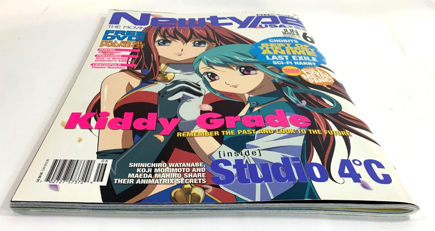 Newtype Anime Magazine June 2003 Vol. 2 #6  with Collector Cards - No DVD