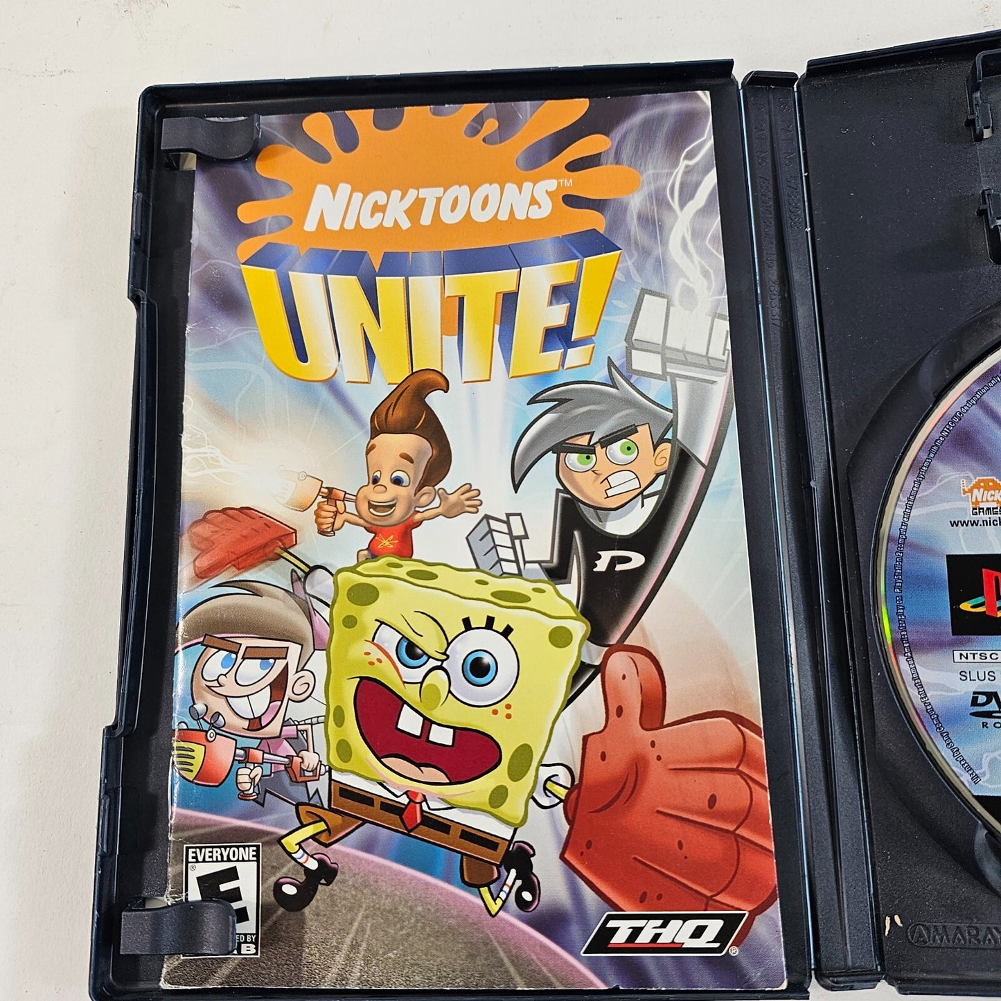 Nicktoons Unite (Sony PlayStation 2, 2005) Game Case Manual CIB