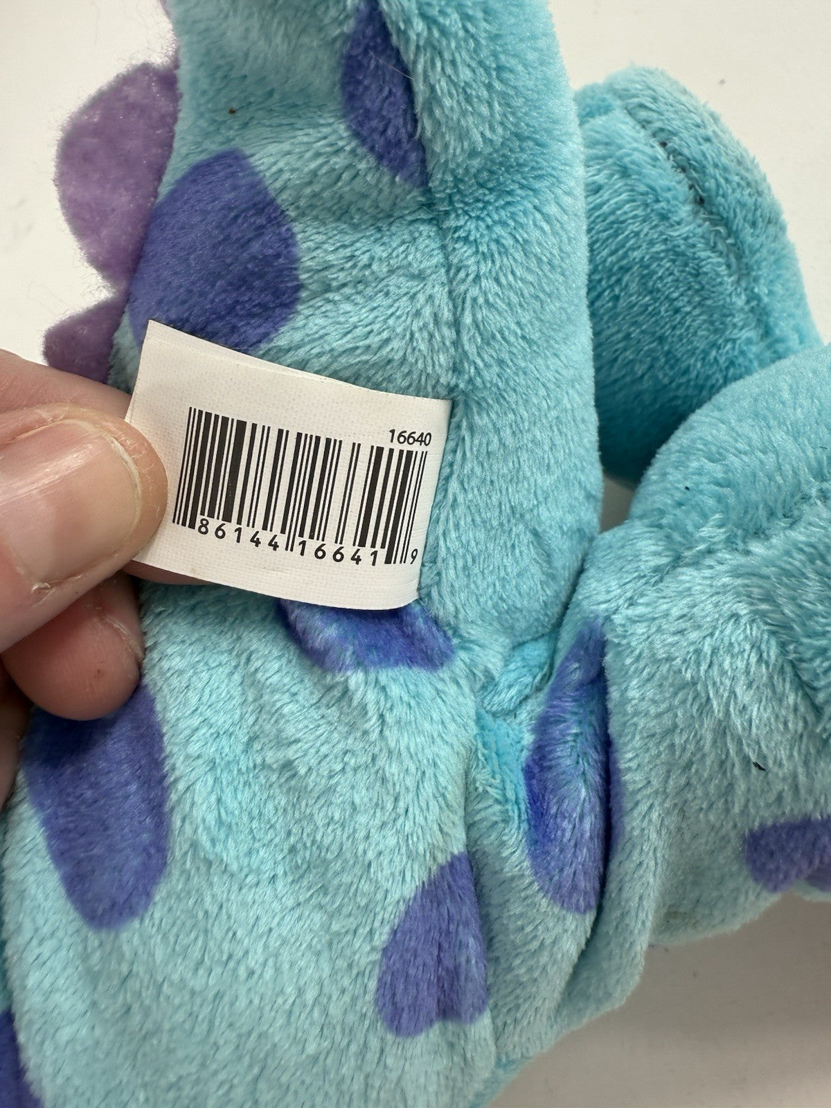 Disney 2012 Monsters Inc Blue 11” Sully Santa Musical Christmas Plush - Tested