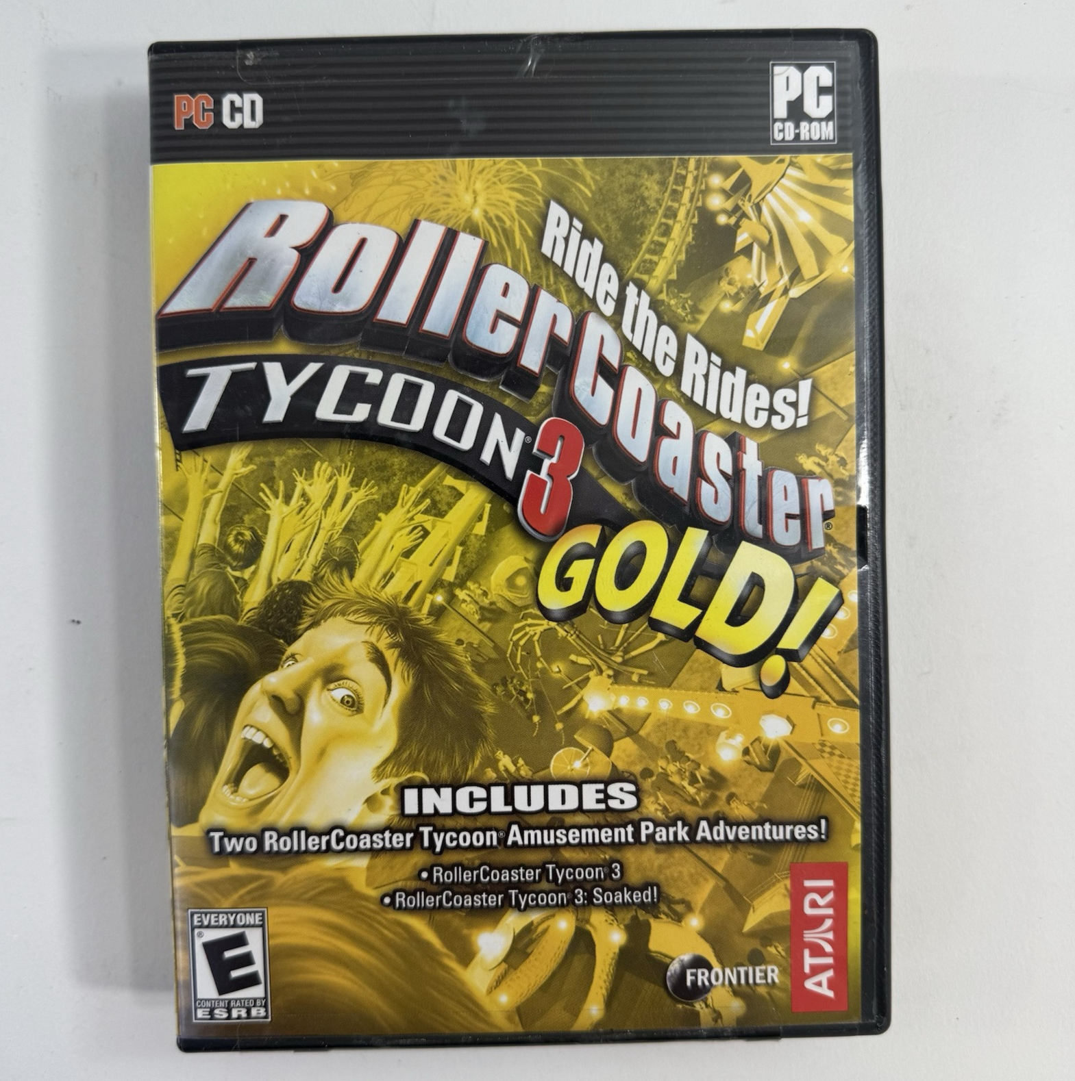 RollerCoaster Tycoon 3: Gold (PC, 2005) Game Case Manual