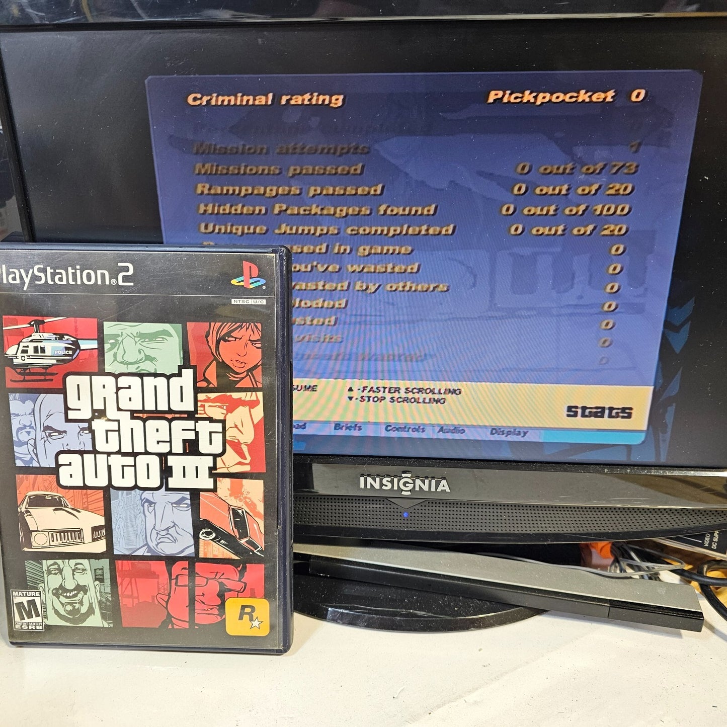 Grand Theft Auto III 3 (Sony PlayStation 2, 2001) Game Case Manual - Tested
