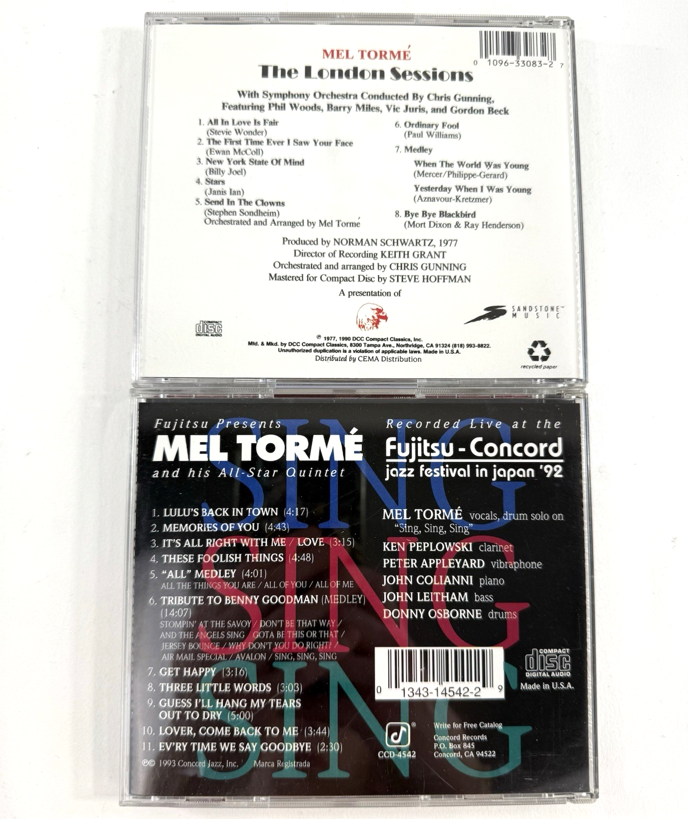 Mel Tormé CD Bundle - Great American Songbook, In Hollywood, London Sessions +5