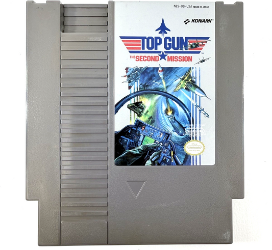 Top Gun: The Second Mission (Nintendo NES, 1990) Game Cartridge - Tested