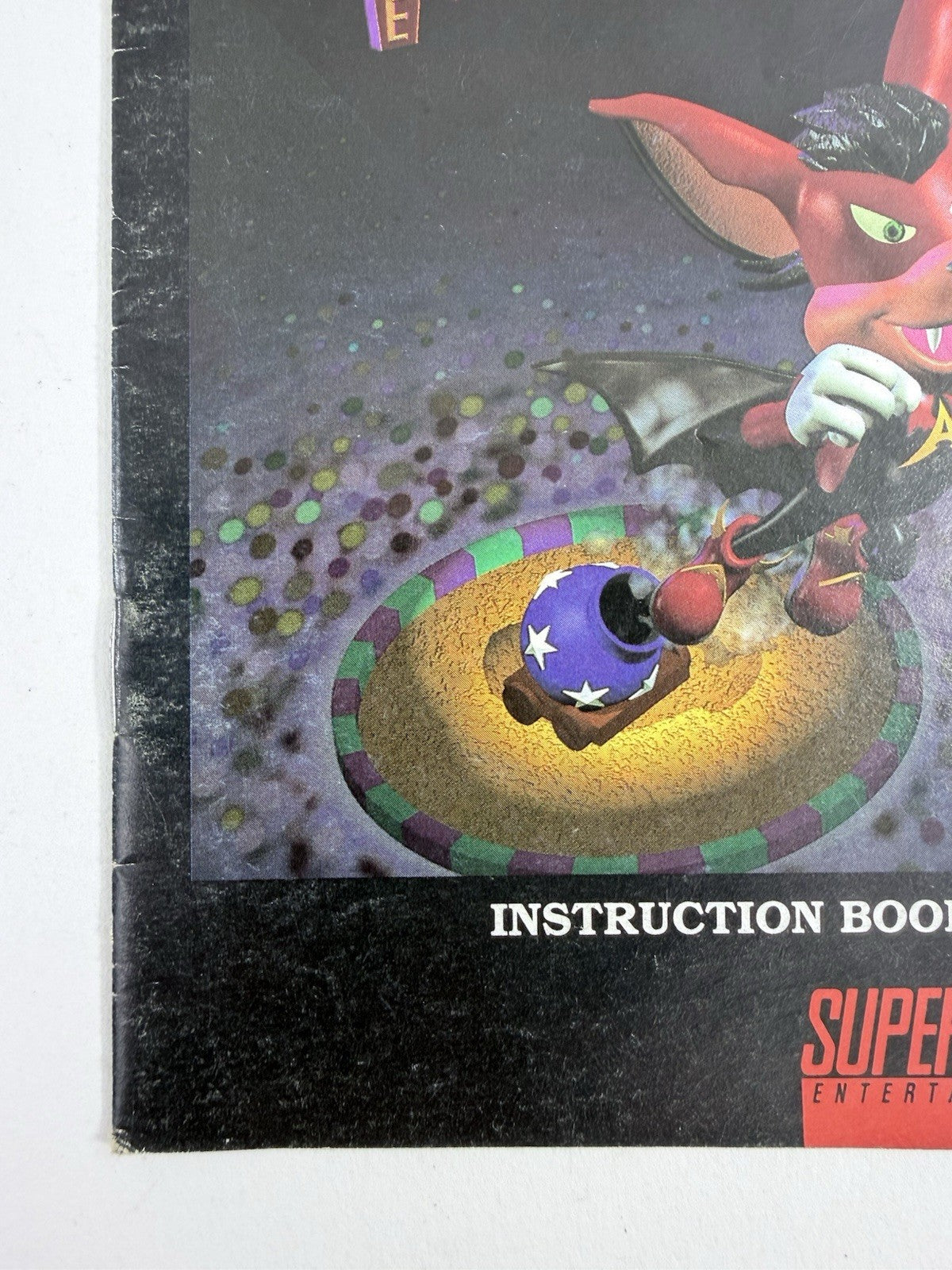 Aero The Acro-Bat 1993 Instruction Booklet for Super Nintendo SNS-XB-USA