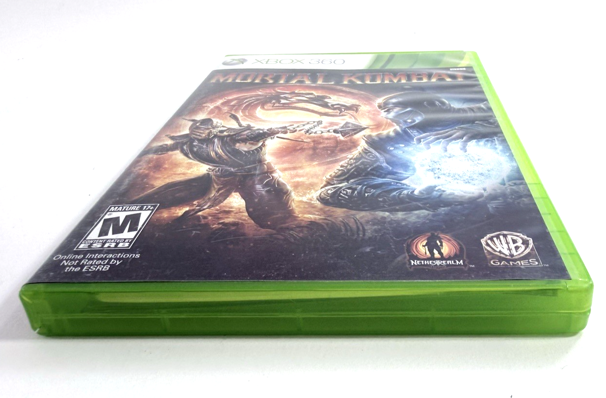 Mortal Kombat (Microsoft Xbox 360, 2010) Game Case Manual Inserts Code - Tested