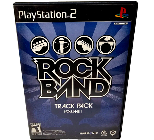 Rock Band: Track Pack Vol. 1  (PlayStation 2, 2008) Game Case Manual - Tested