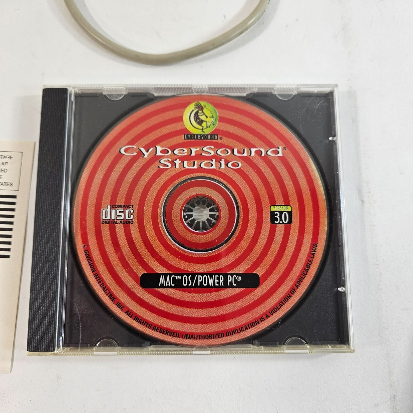 Vintage Cybersound MIDI Musical Keyboard 37 key CD 1 Cable Mac Power PC