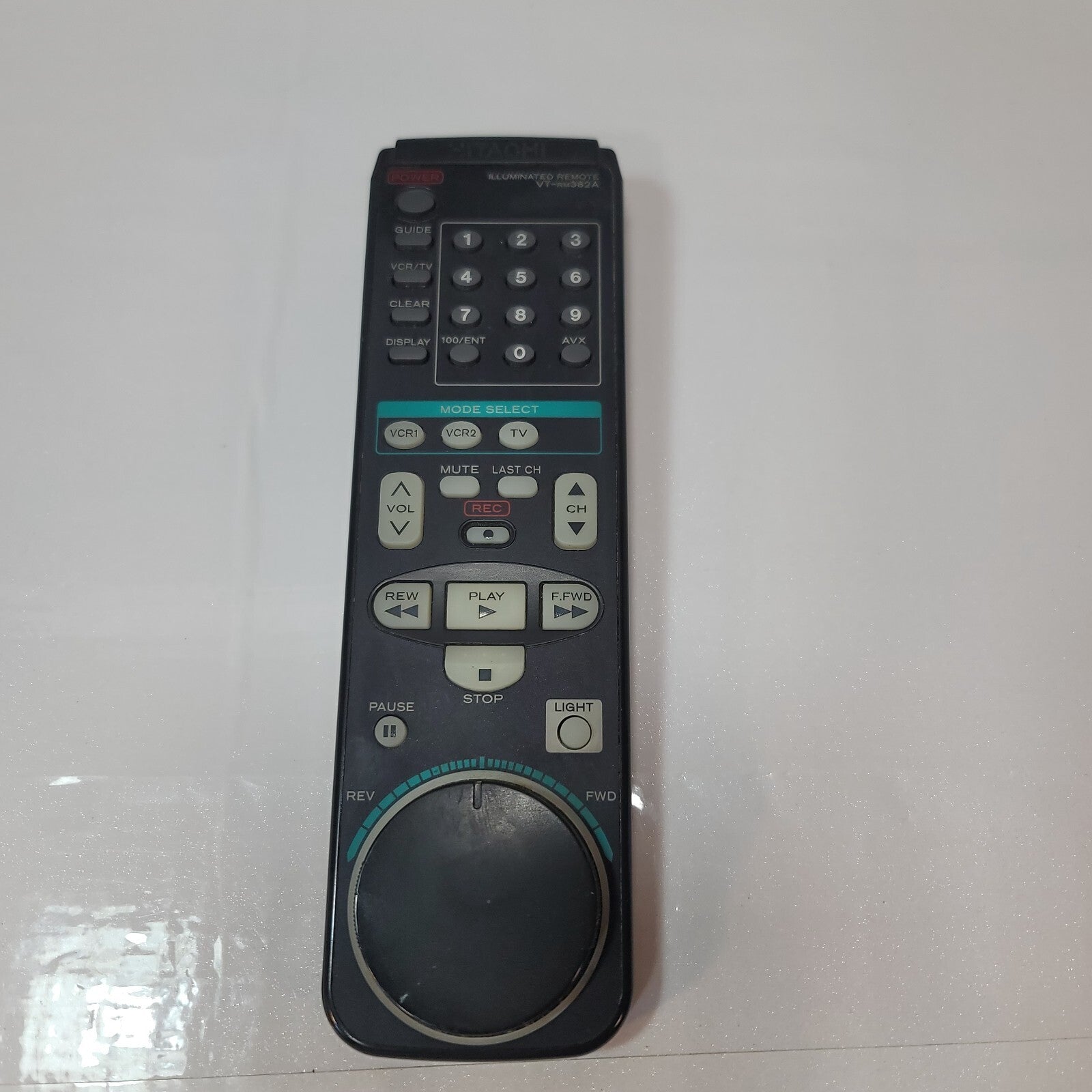 Hitachi VT-RM382A Illuminated Remote Control