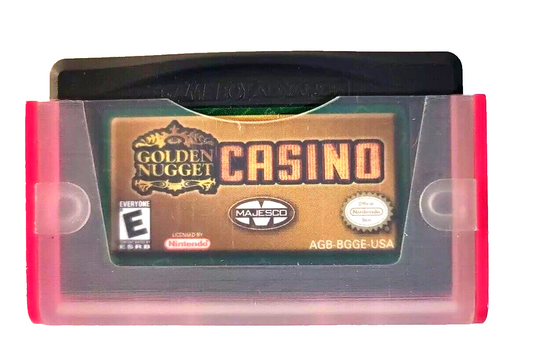 Golden Nugget Casino (Nintendo Game Boy Advance, 2004) Game Cartridge - Tested