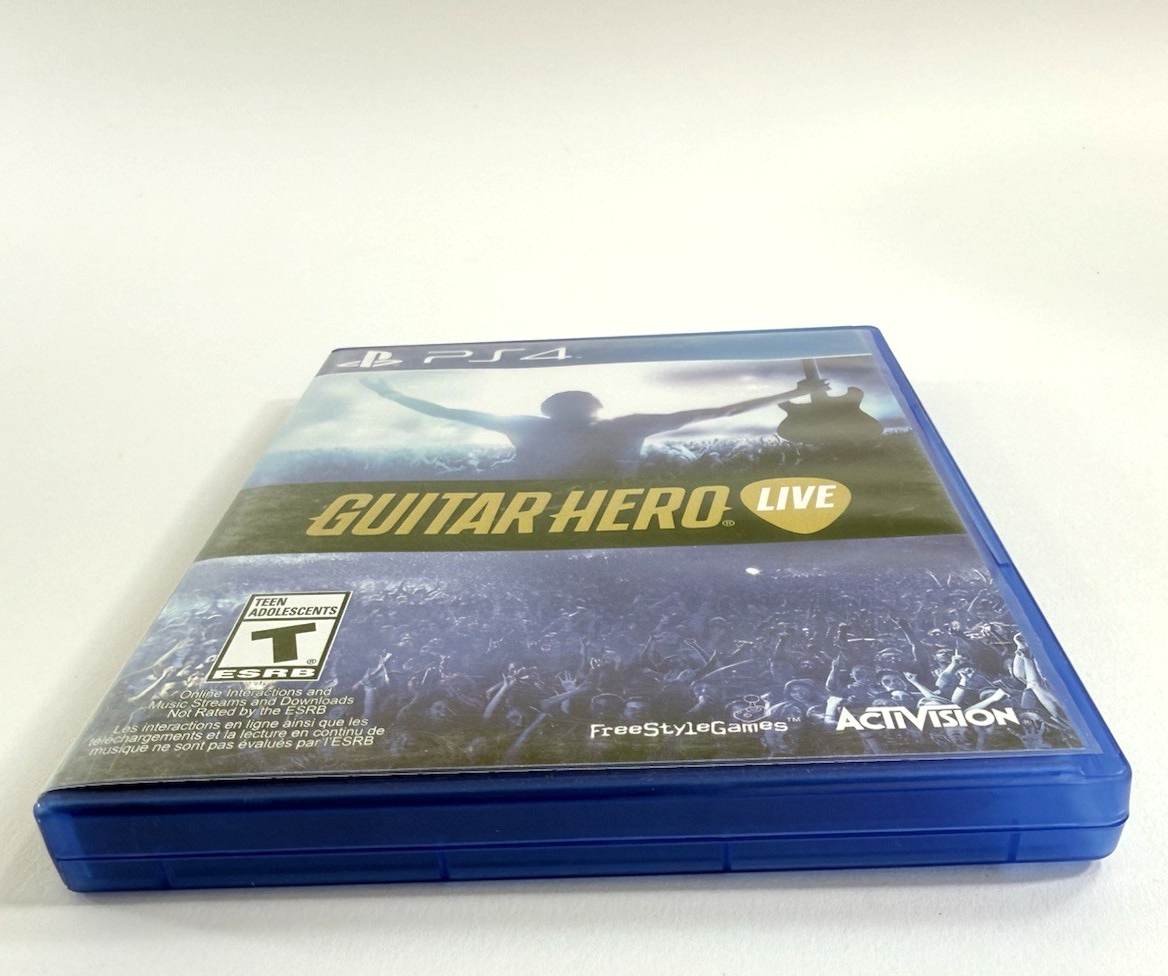 Guitar Hero Live (PlayStation 4, 2015) Game with Case - Tested and Working
