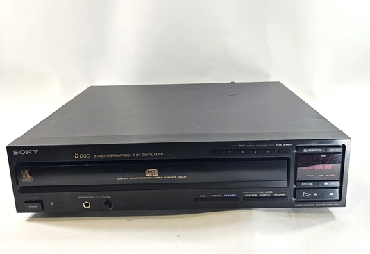 Sony CDP-C505 5 Disc CD Changer - Tested and Working - No Remote