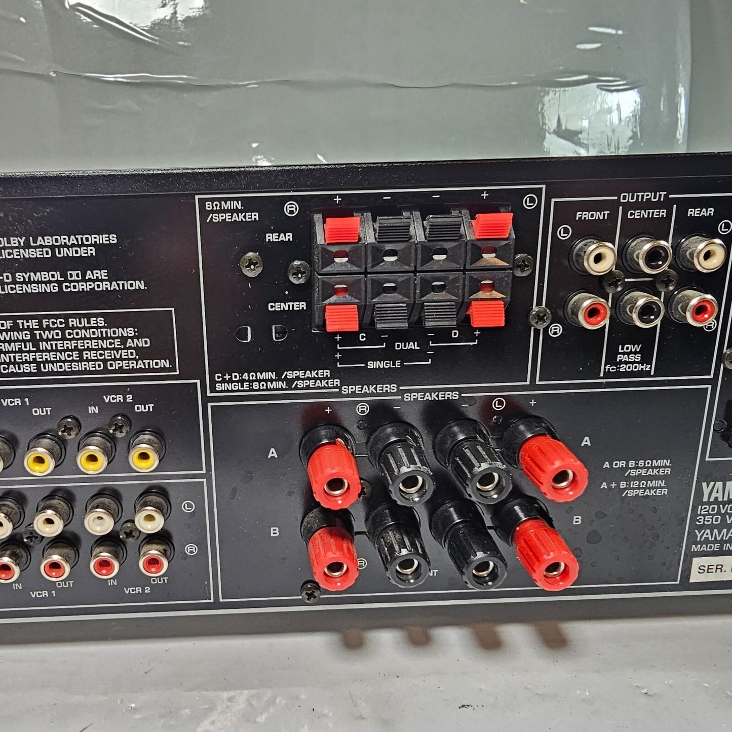 Yamaha RX-V590 RDS Audio Video 5.1 Natural Sound Surround Sound AV Receiver