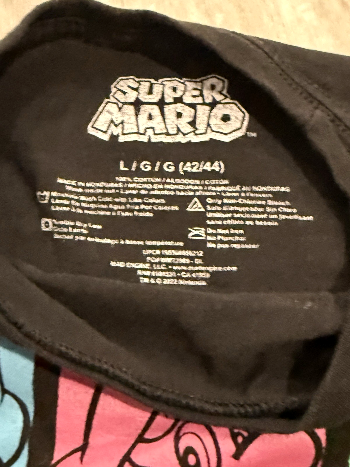 Mad Engine, LLC  2022 Nintendo Super Mario TM Adult Large T-Shirt