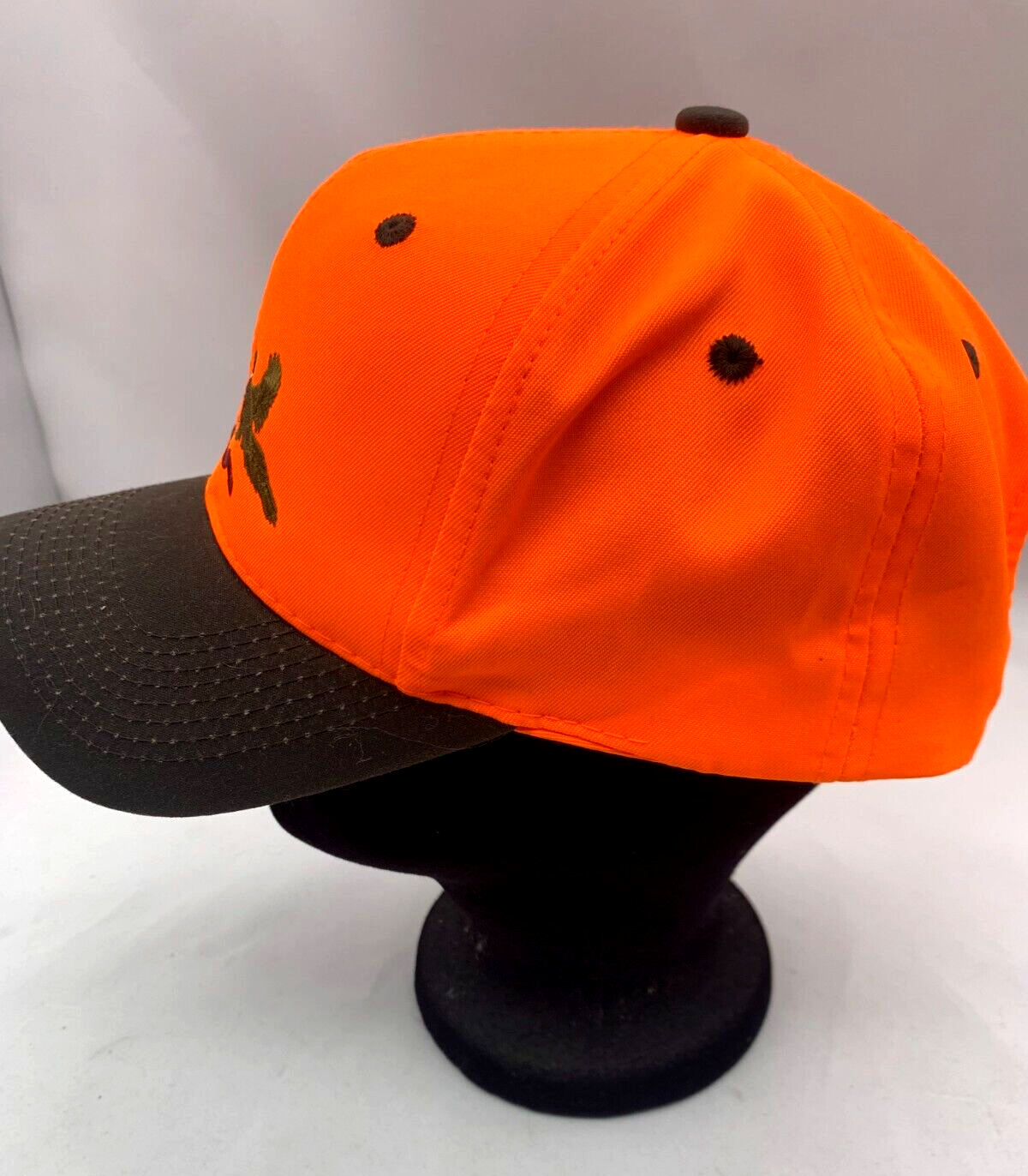 RC Duck Hunting Mallard Embroidered Logo Snapback Orange/Grey Adjustable Hat