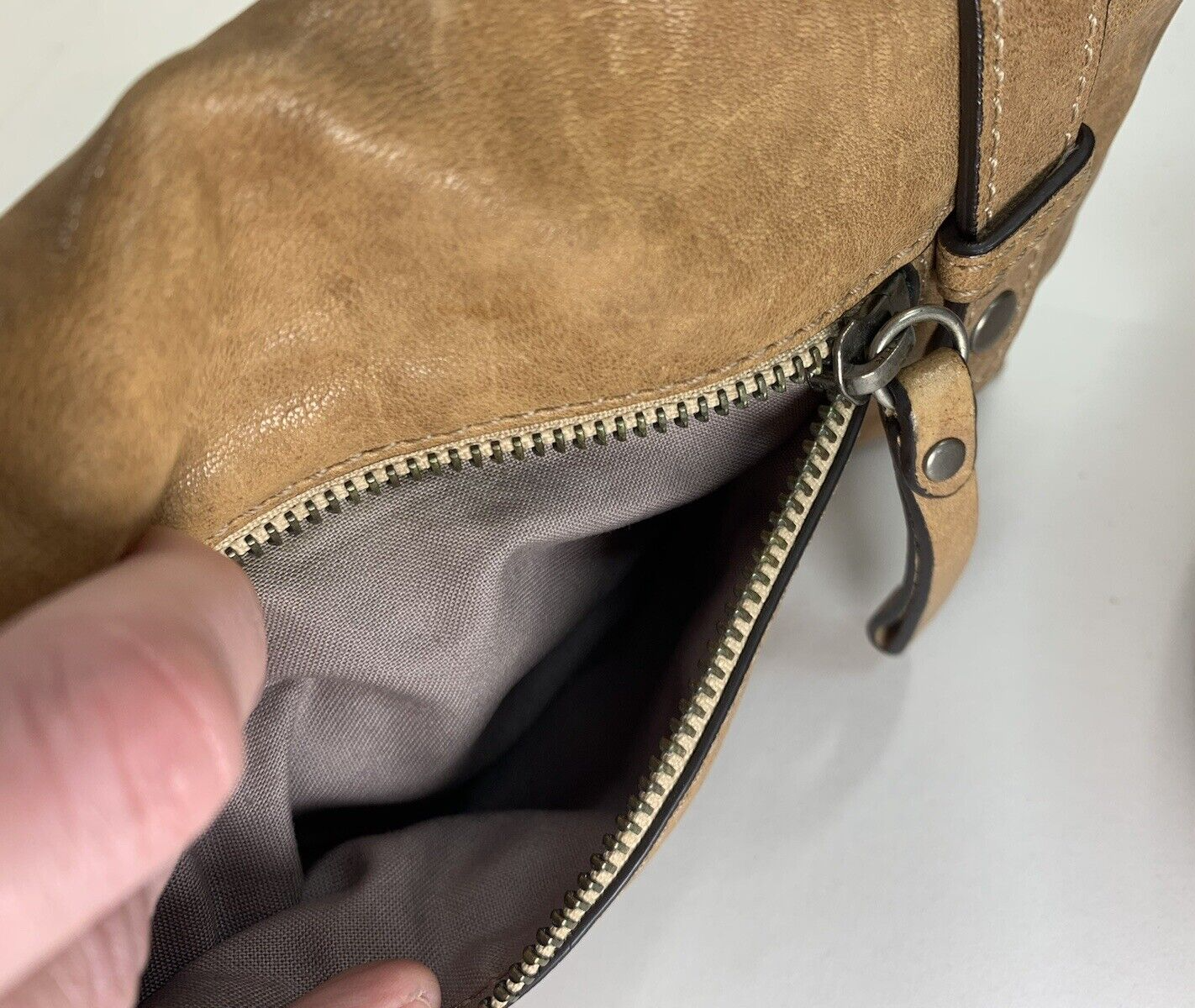 Juicy Couture Genuine Leather Tan Brown Clutch RN52002/CA16396