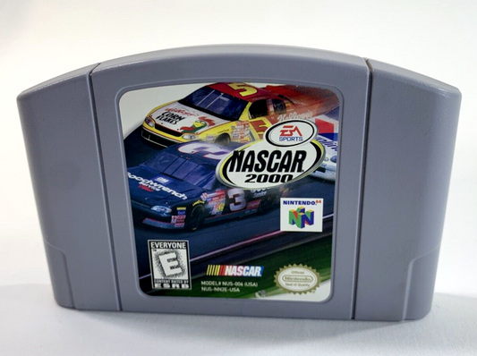 Nascar 2000 (Nintendo 64, 1999) Authentic Game Cartridge - Tested and Working
