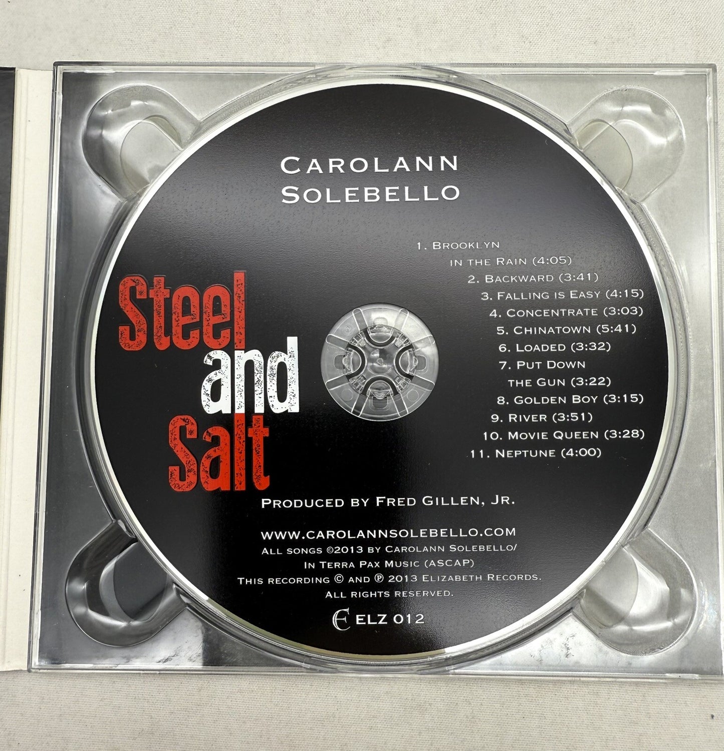 Steel and Salt by Carolann Solebello (CD, 2013) Signed